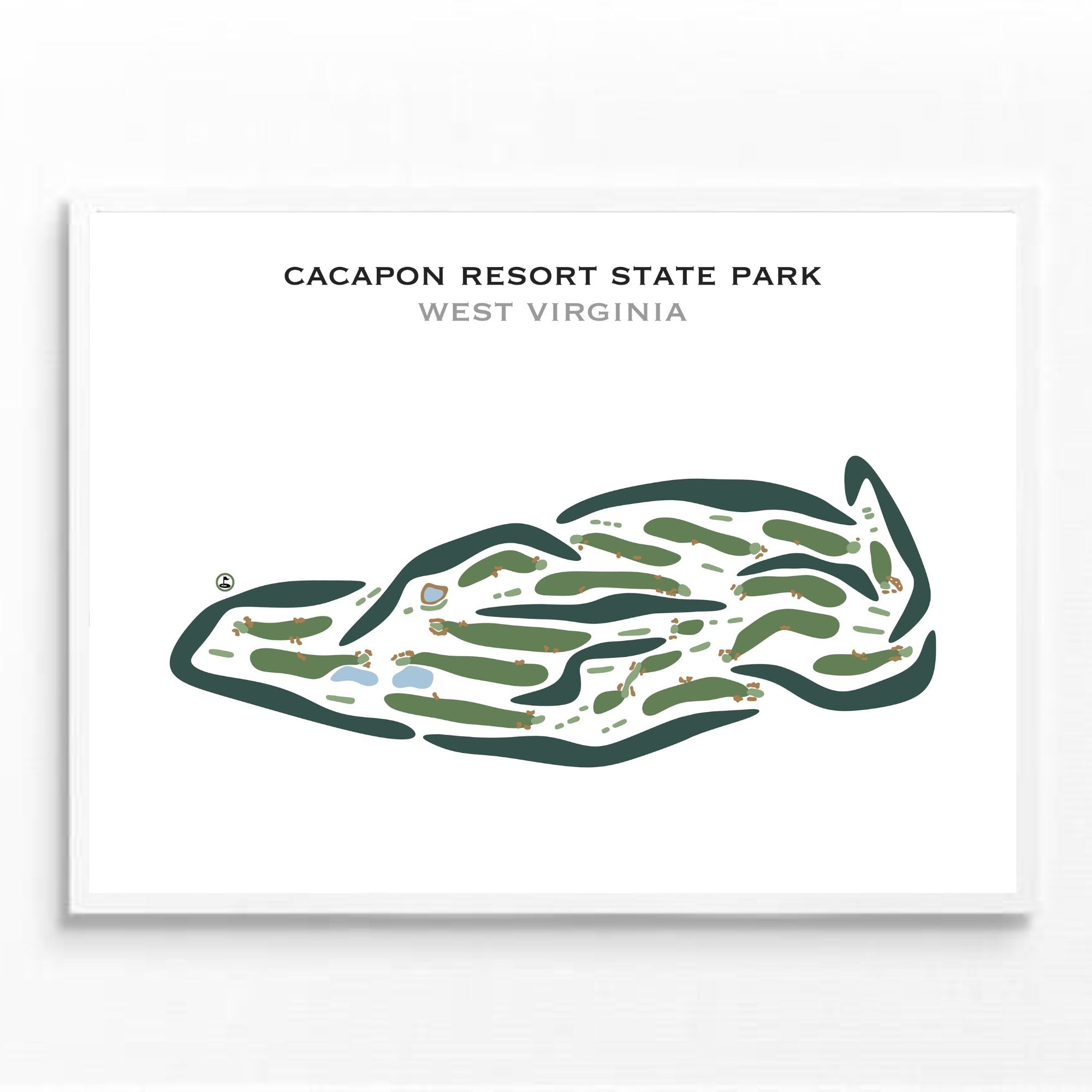 Cacapon Resort State Park, West Virginia - Printed Golf Courses