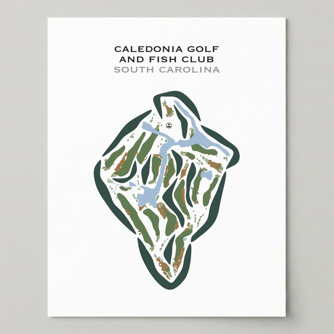 Caledonia Golf and Fish Club, South Carolina - Printed Golf Courses