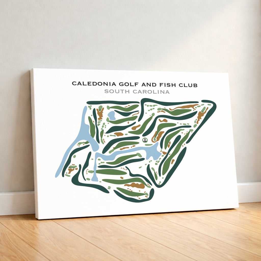 Caledonia Golf and Fish Club, South Carolina - Printed Golf Courses