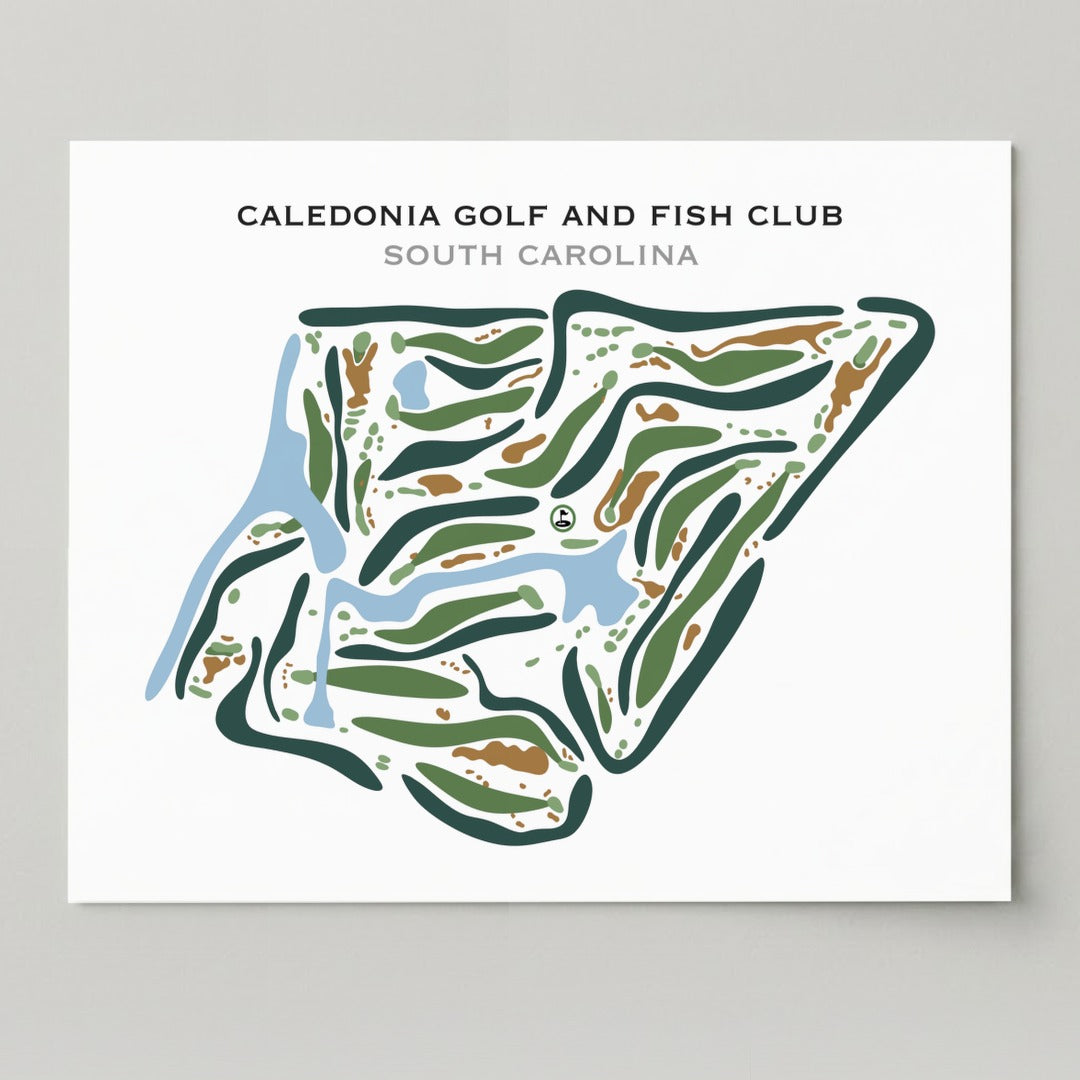 Caledonia Golf and Fish Club, South Carolina - Printed Golf Courses