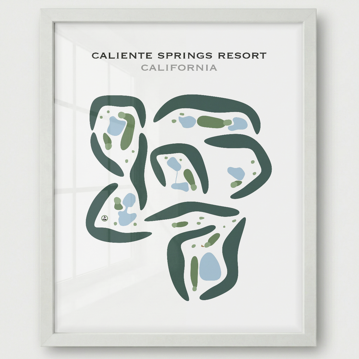 Caliente Springs Resort, California - Printed Golf Courses