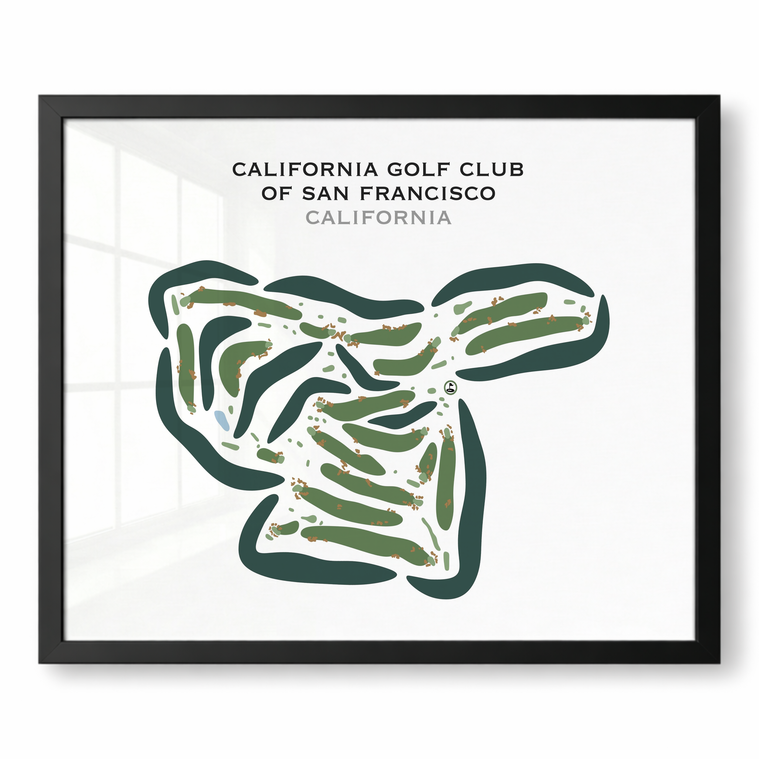 California Golf Club of San Francisco, California - Printed Golf Courses