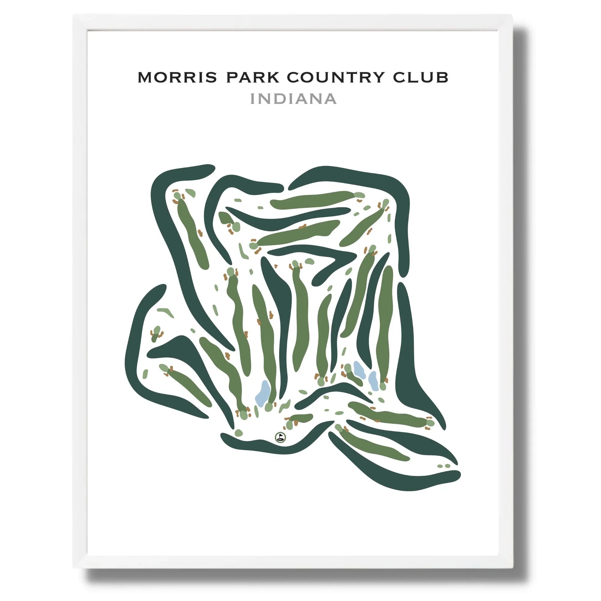Morris Park Country Club, Indiana - Printed Golf Courses