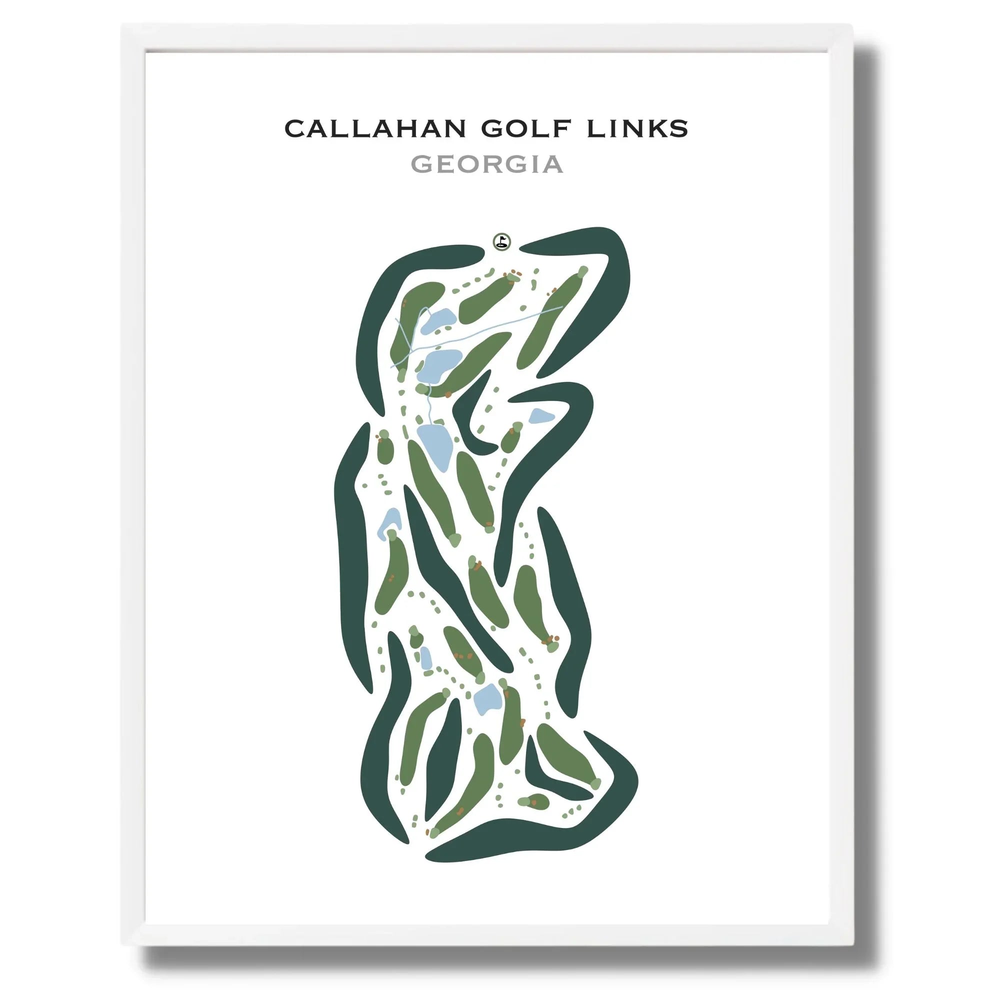 Callahan Golf Links, Georgia - Printed Golf Courses