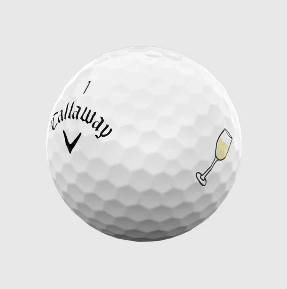 Callaway 2025 Supersoft 12 Cheers Logo Golf Balls