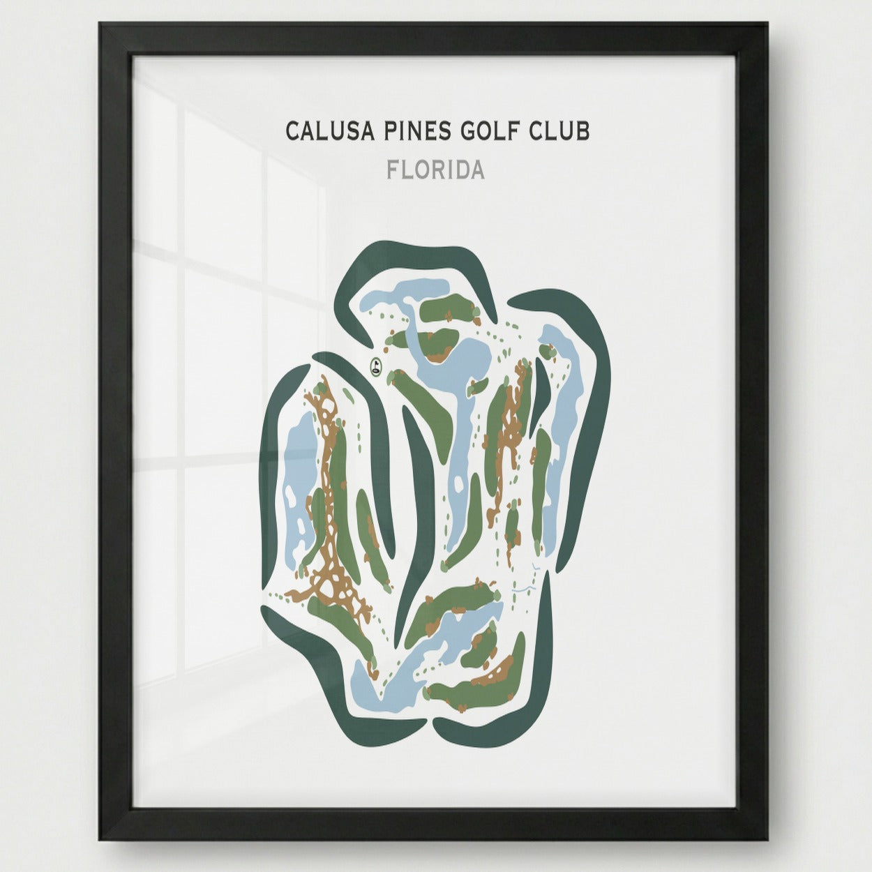 Calusa Pines Golf Club, Florida - Printed Golf Courses