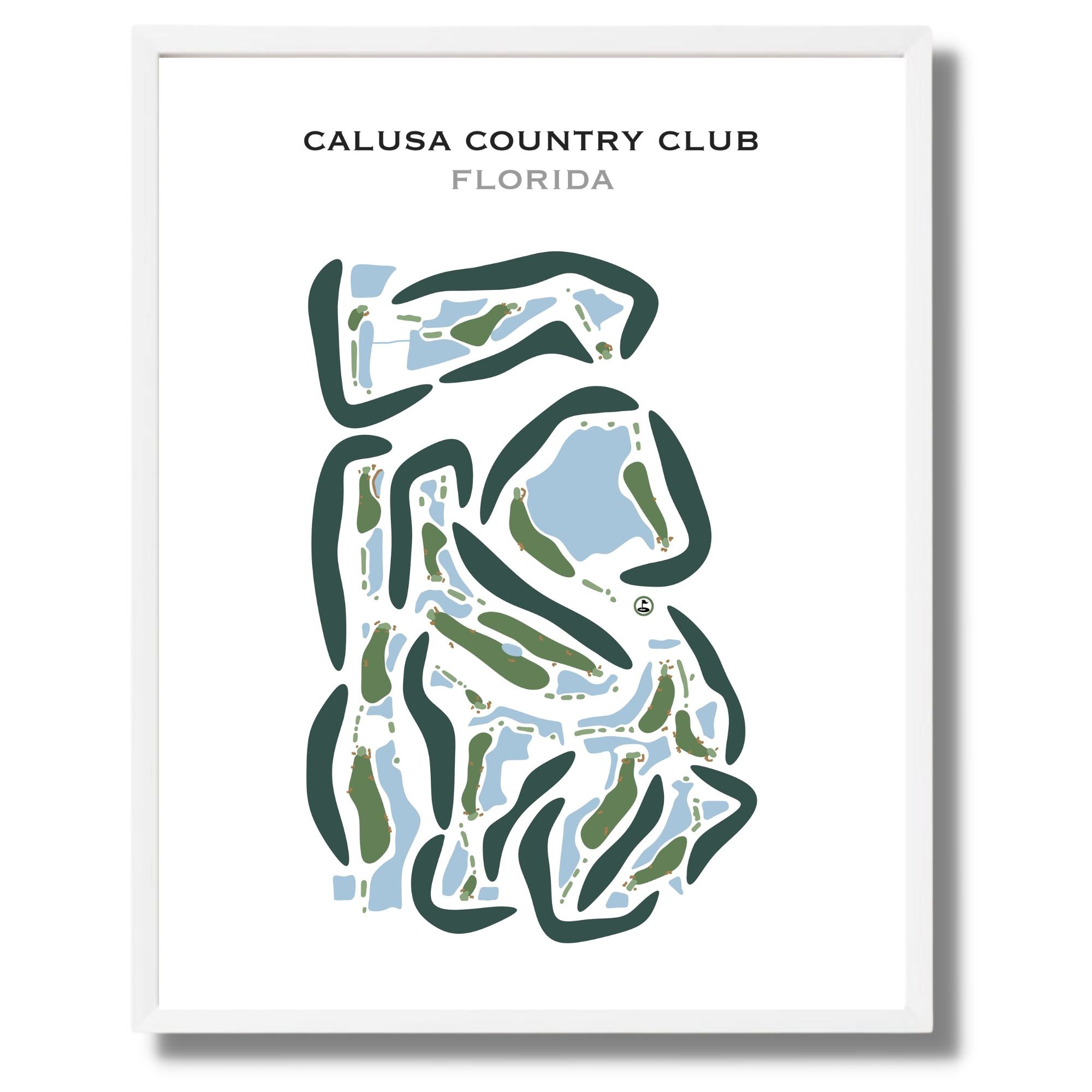 Calusa Country Club, Florida - Printed Golf Courses