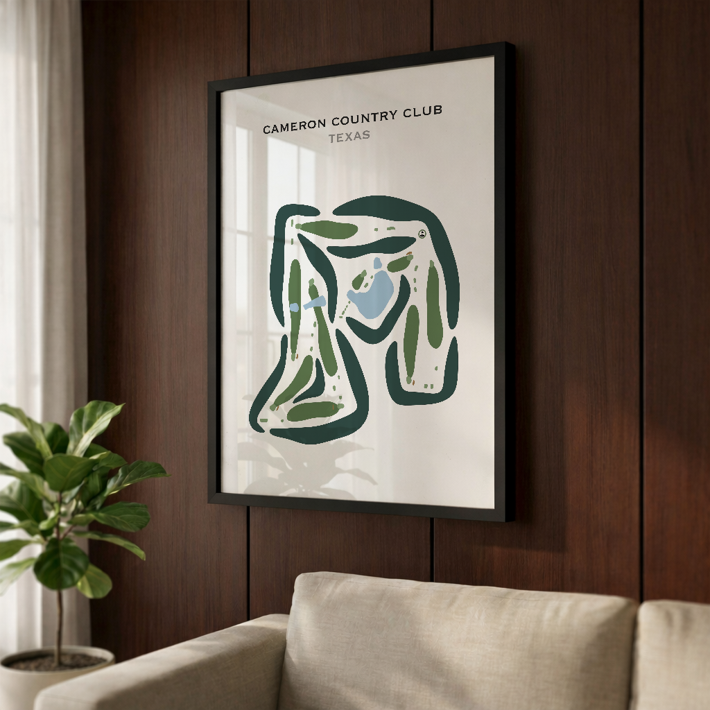 Cameron Country Club, Texas - Printed Golf Courses