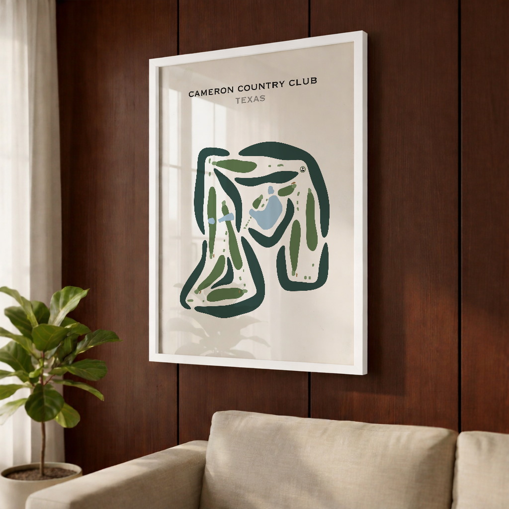 Cameron Country Club, Texas - Printed Golf Courses