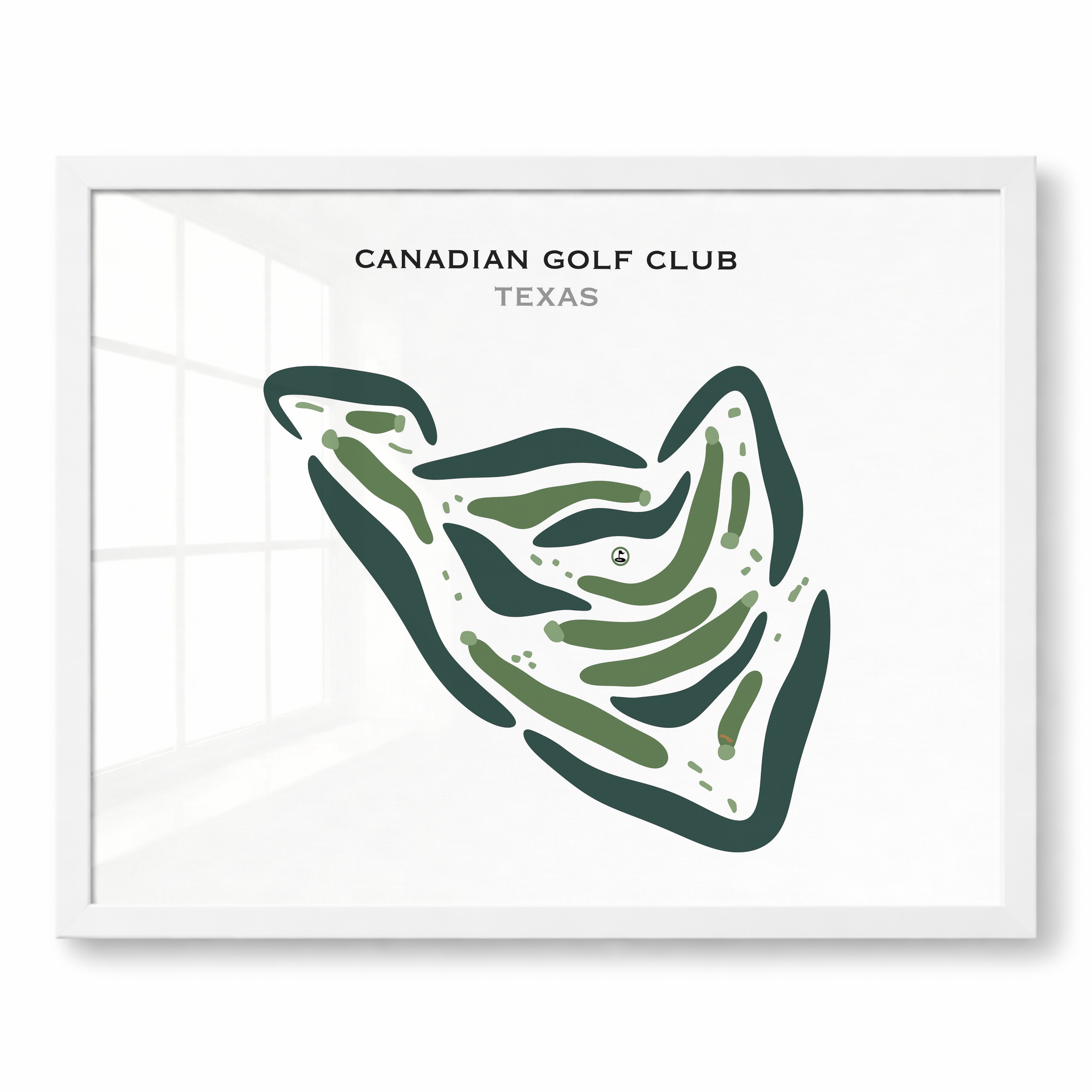 Canadian Golf Club, Texas - Printed Golf Courses
