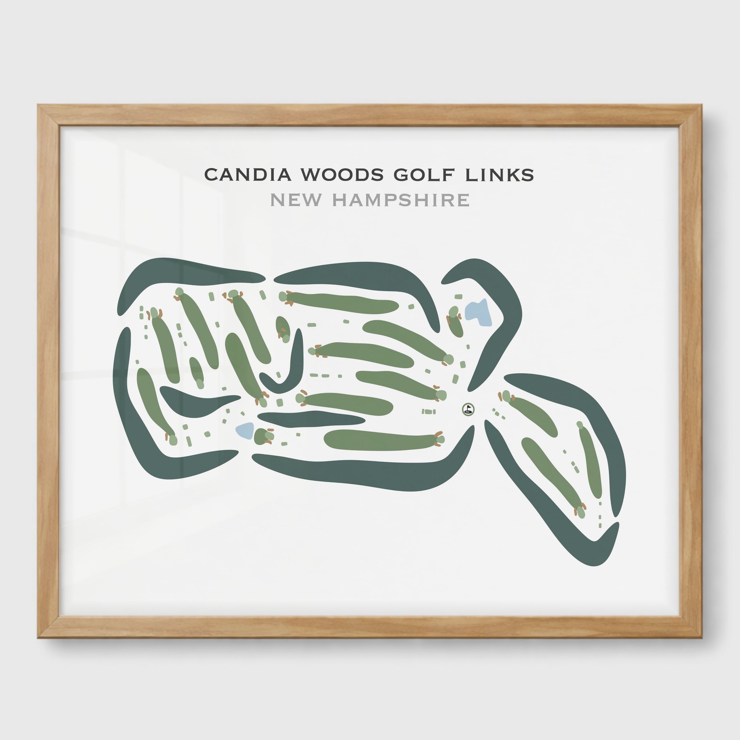 Candia Woods Golf Links, New Hampshire - Printed Golf Courses