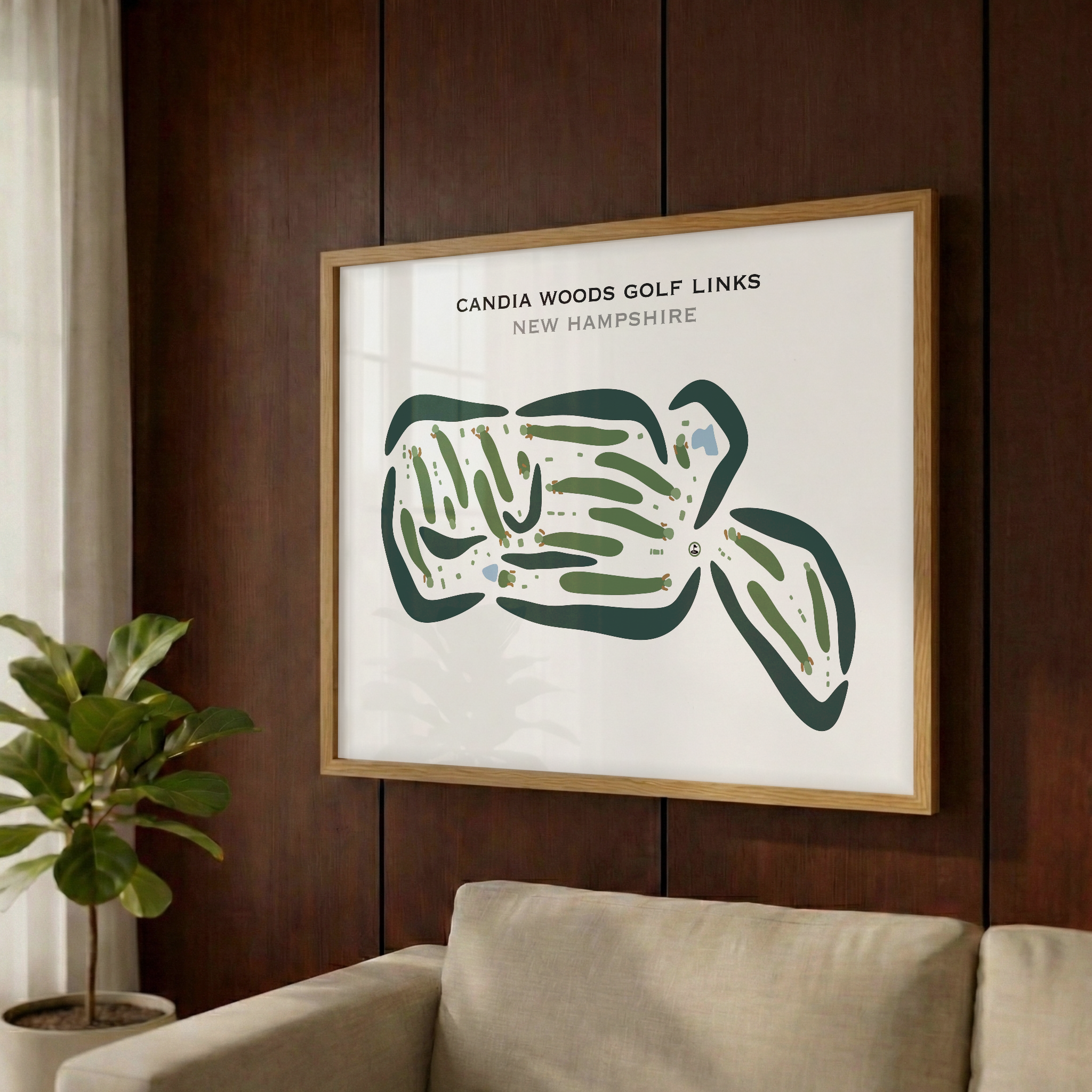 Candia Woods Golf Links, New Hampshire - Printed Golf Courses