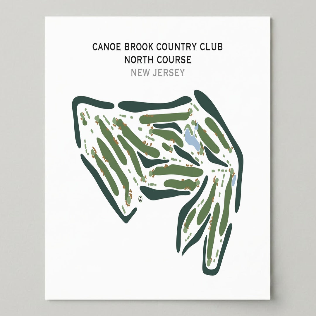 Canoe Brook Country Club, North Course, New Jersey - Printed Golf Course