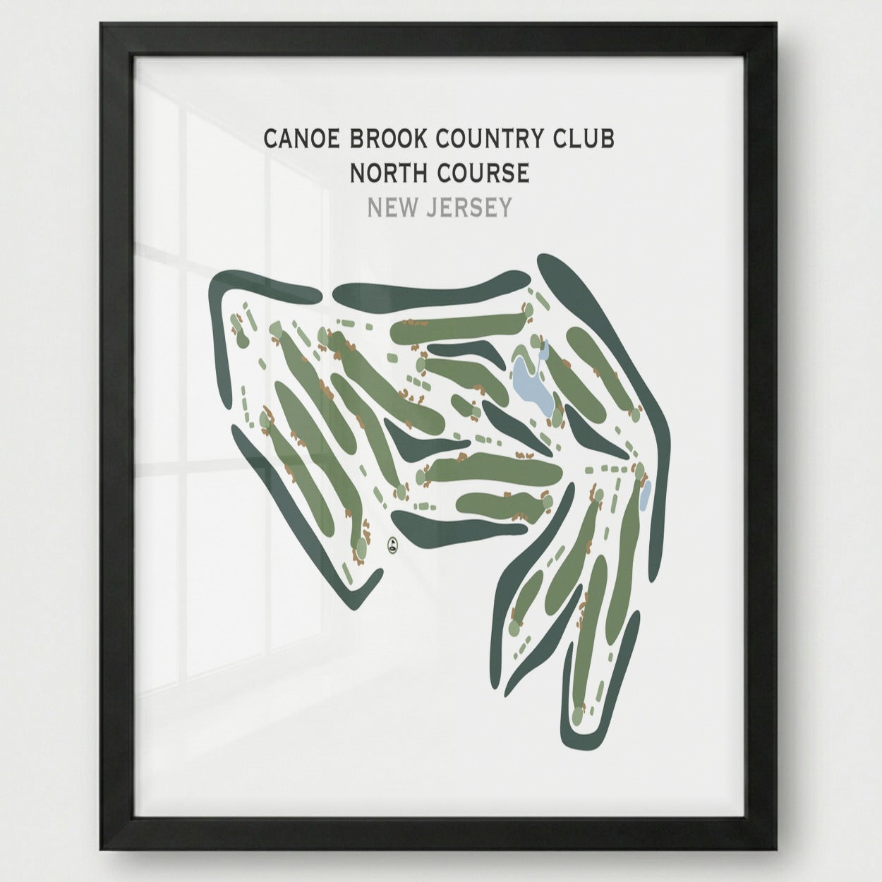 Canoe Brook Country Club, North Course, New Jersey - Printed Golf Course