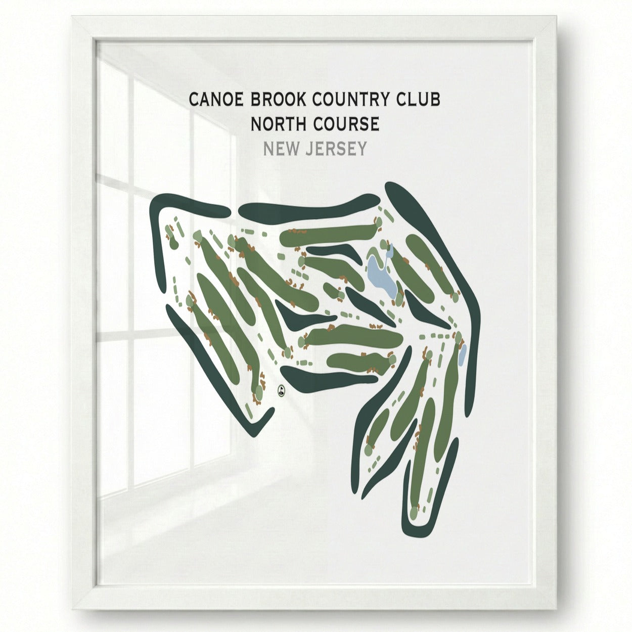 Canoe Brook Country Club, North Course, New Jersey - Printed Golf Course