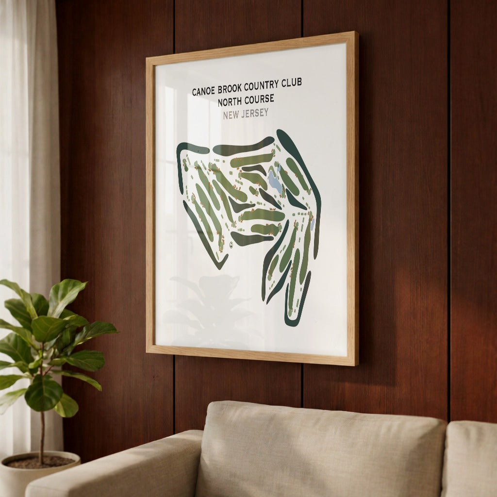 Canoe Brook Country Club, North Course, New Jersey - Printed Golf Course