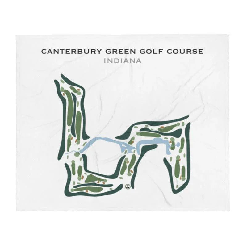 Canterbury Green Golf Course, Indiana - Printed Golf Course