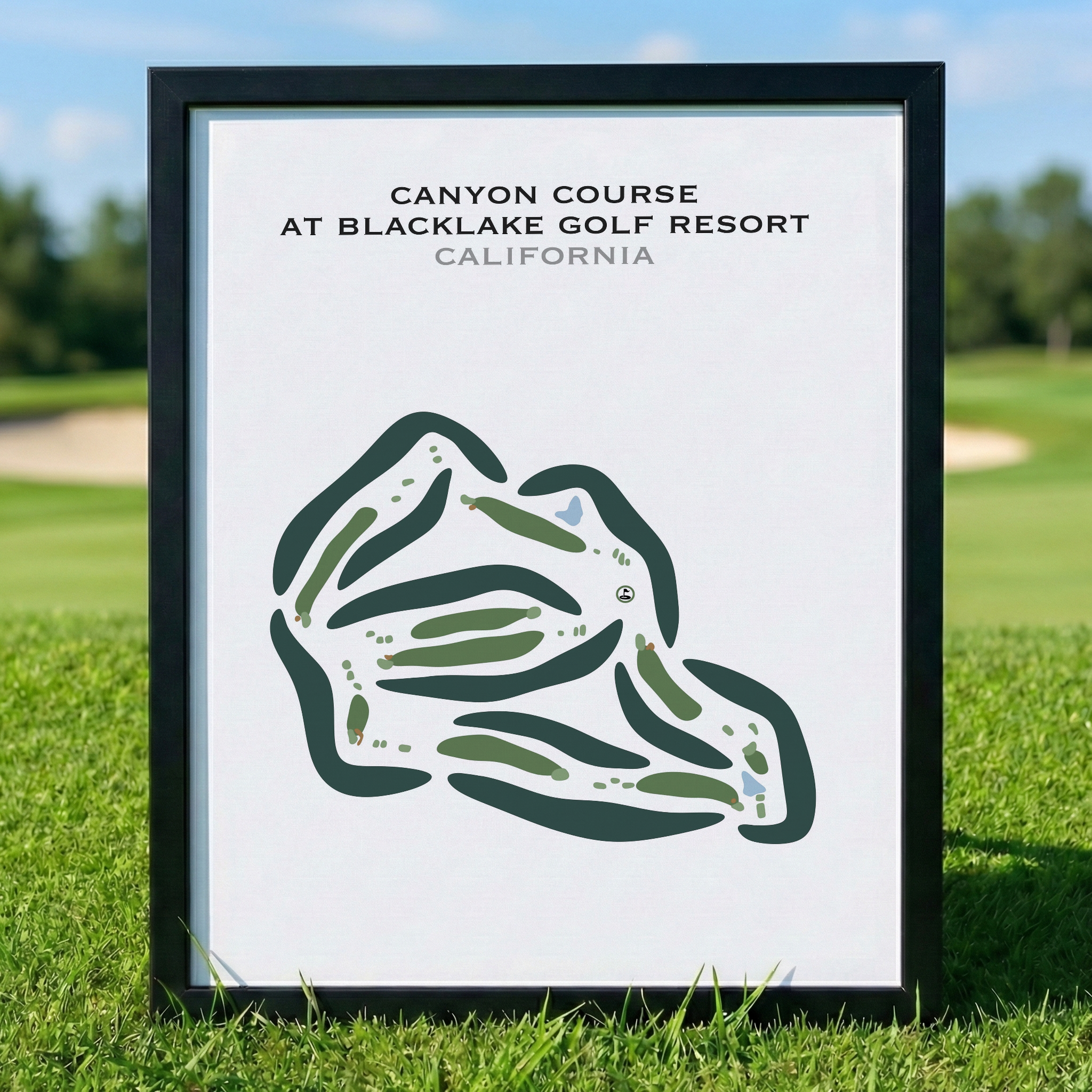 Canyon Course at Blacklake Golf Course, California - Printed Golf Courses