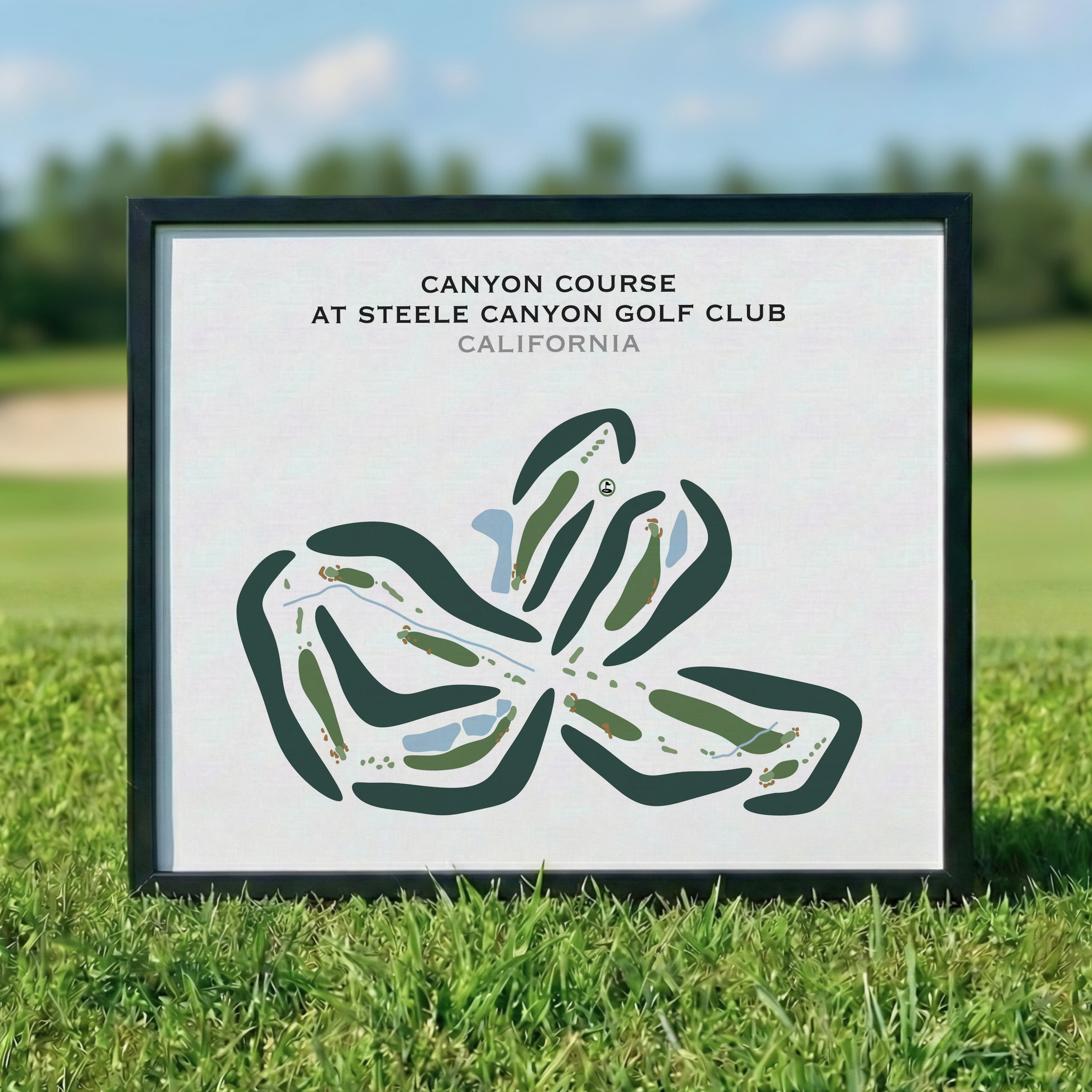 Canyon Course at Steele Canyon Golf Club, California - Printed Golf Courses