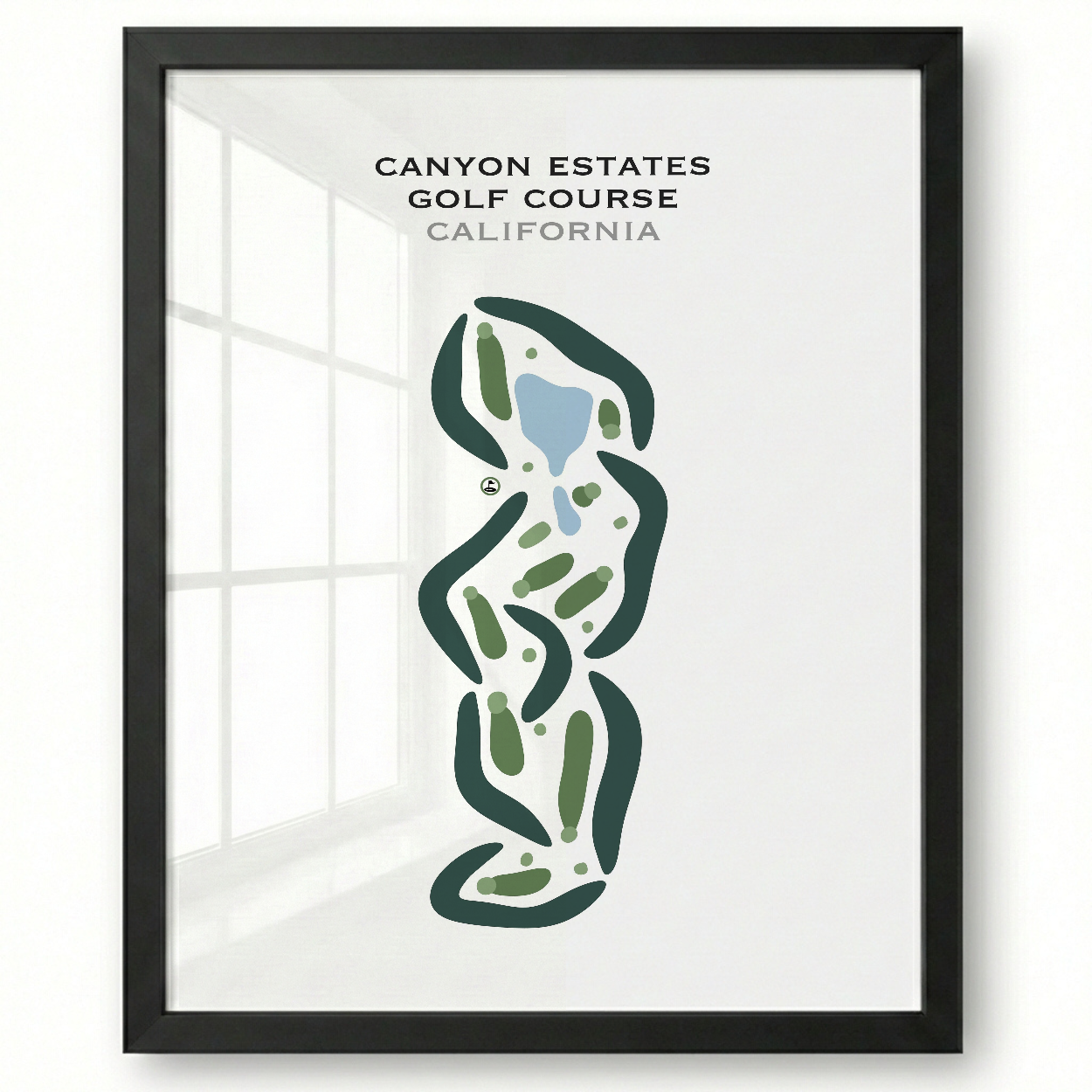 Canyon Estates Golf Course, California - Printed Golf Courses