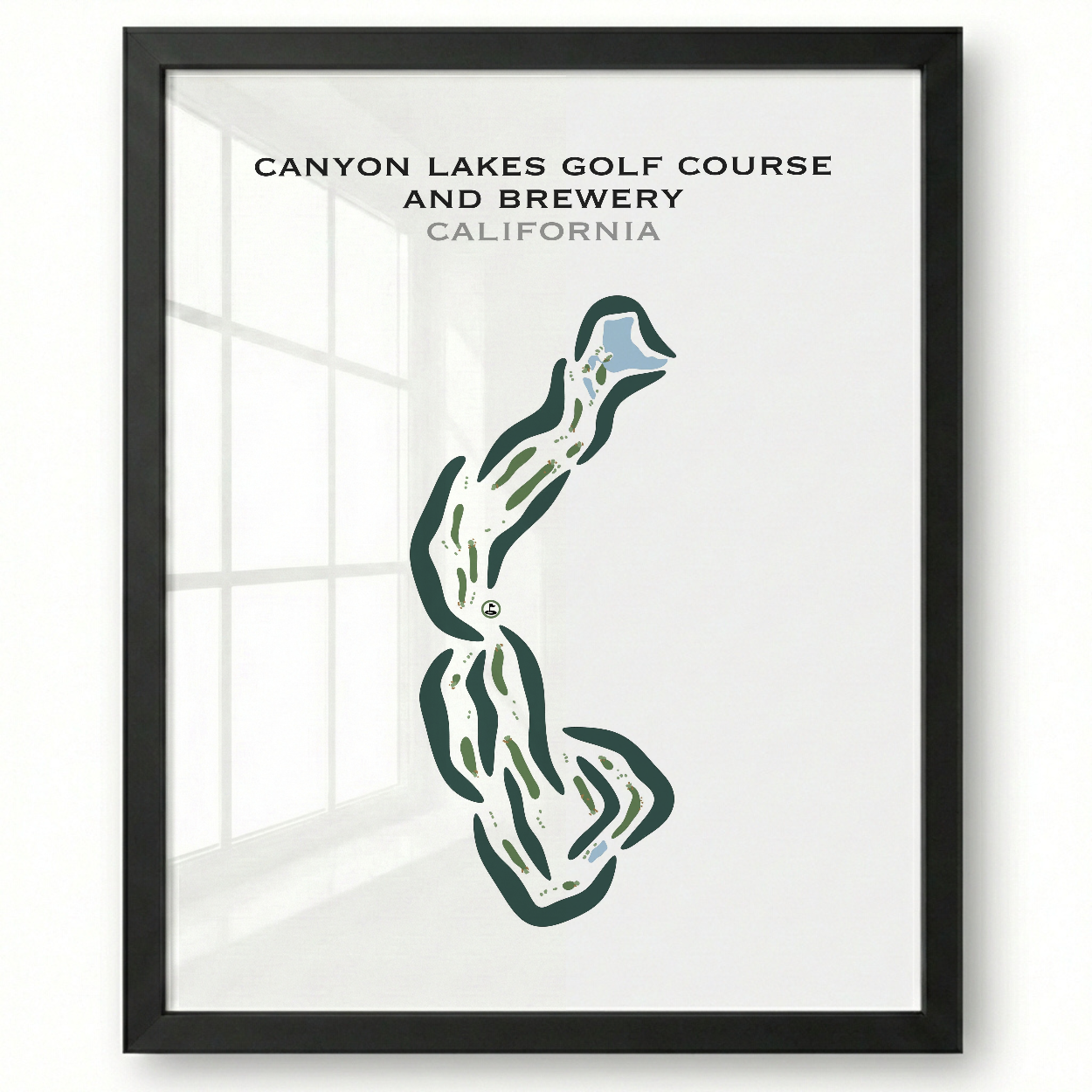 Canyon Lakes Golf Course & Brewery, California - Printed Golf Courses