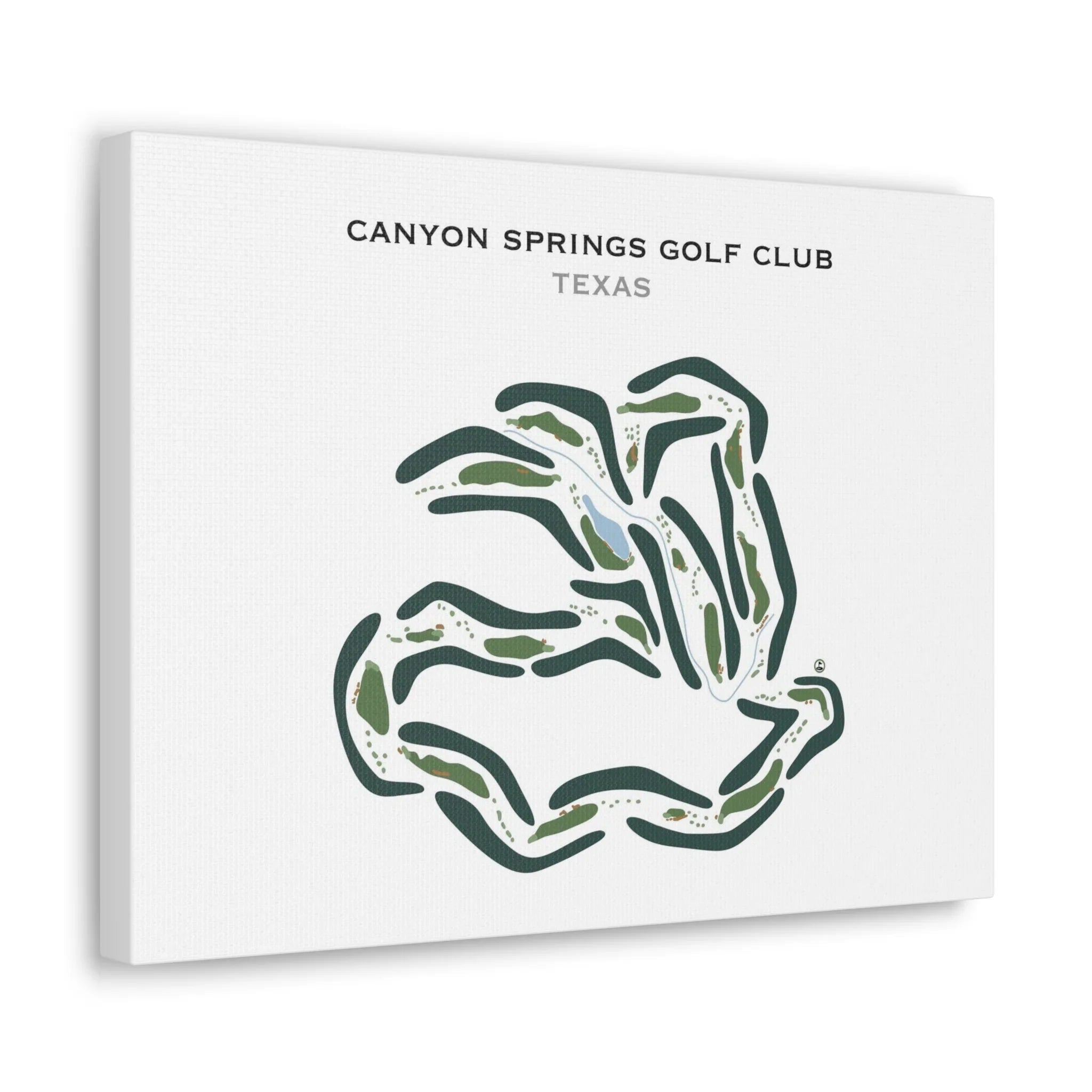Canyon Springs Golf Club, Texas - Printed Golf Courses
