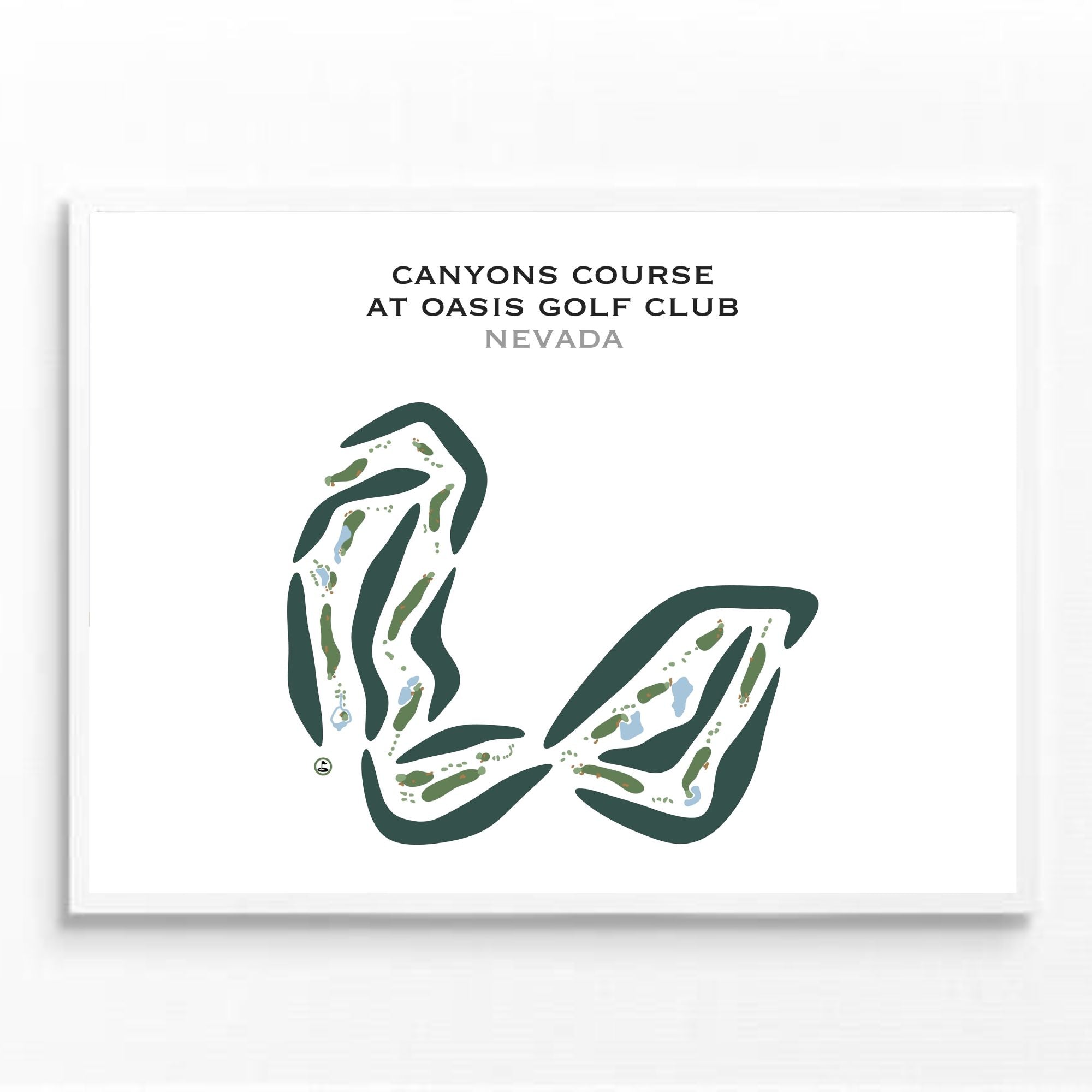 Canyons Course At Oasis Golf Club, Nevada - Printed Golf Courses