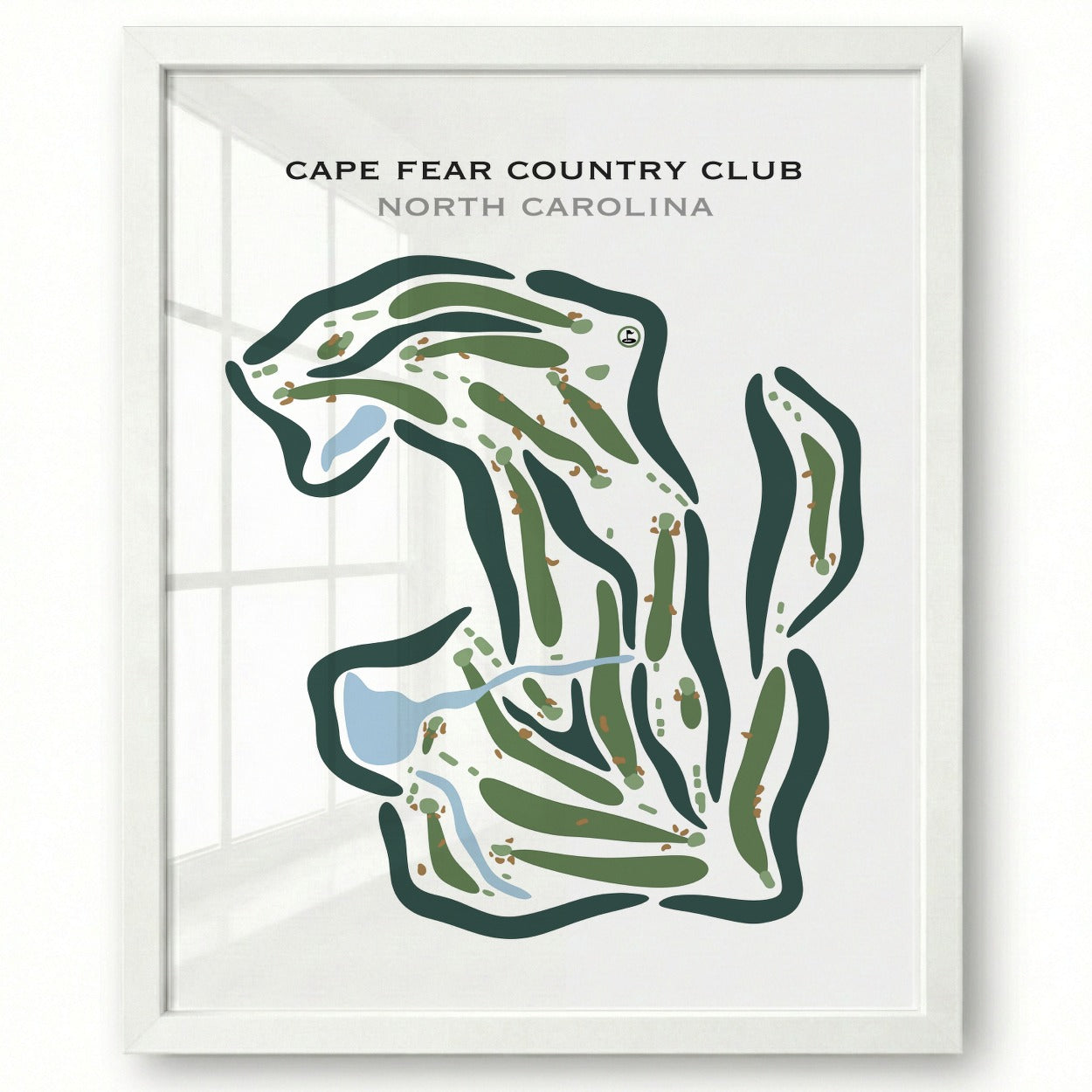 Cape Fear Country Club, North Carolina - Printed Golf Courses
