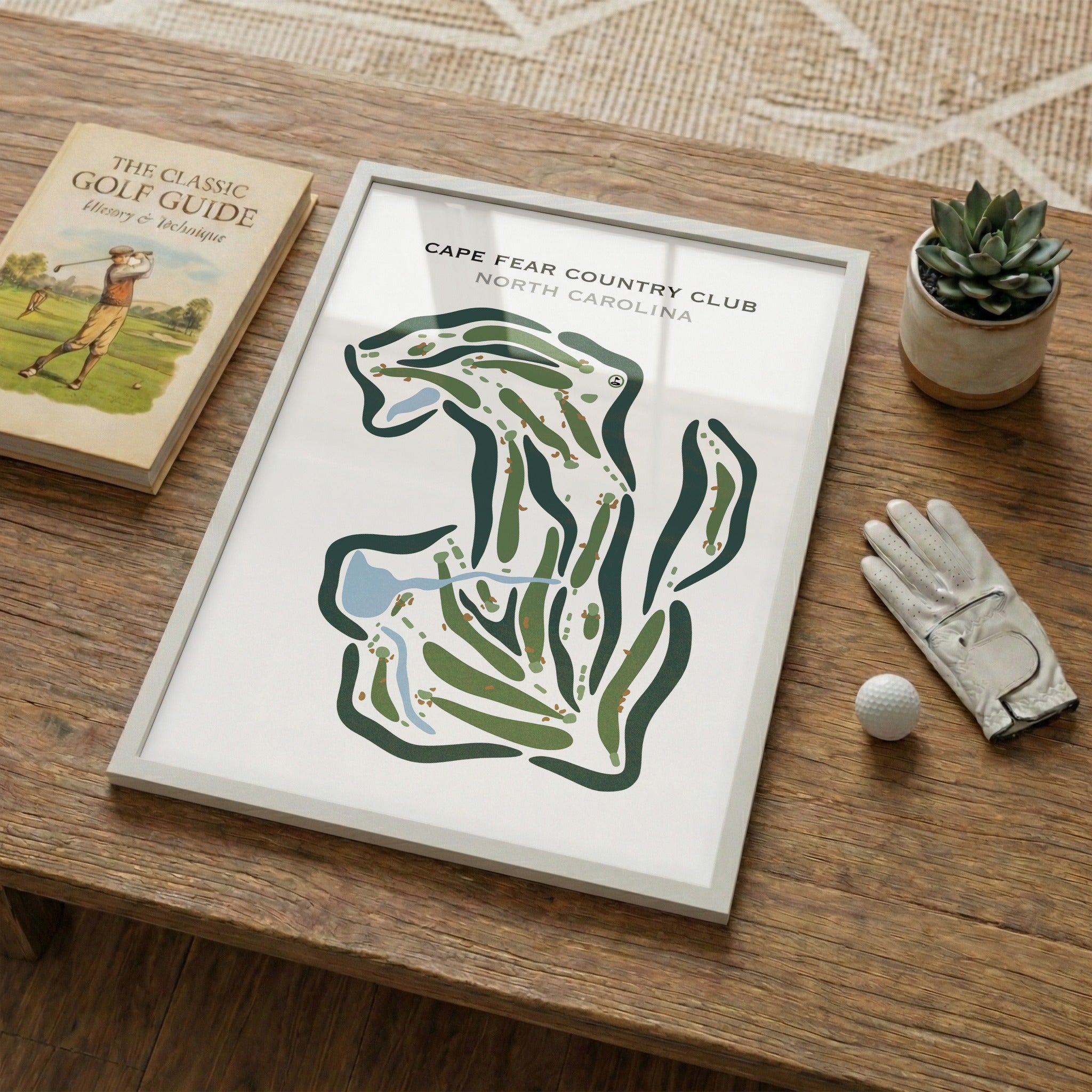 Cape Fear Country Club, North Carolina - Printed Golf Courses