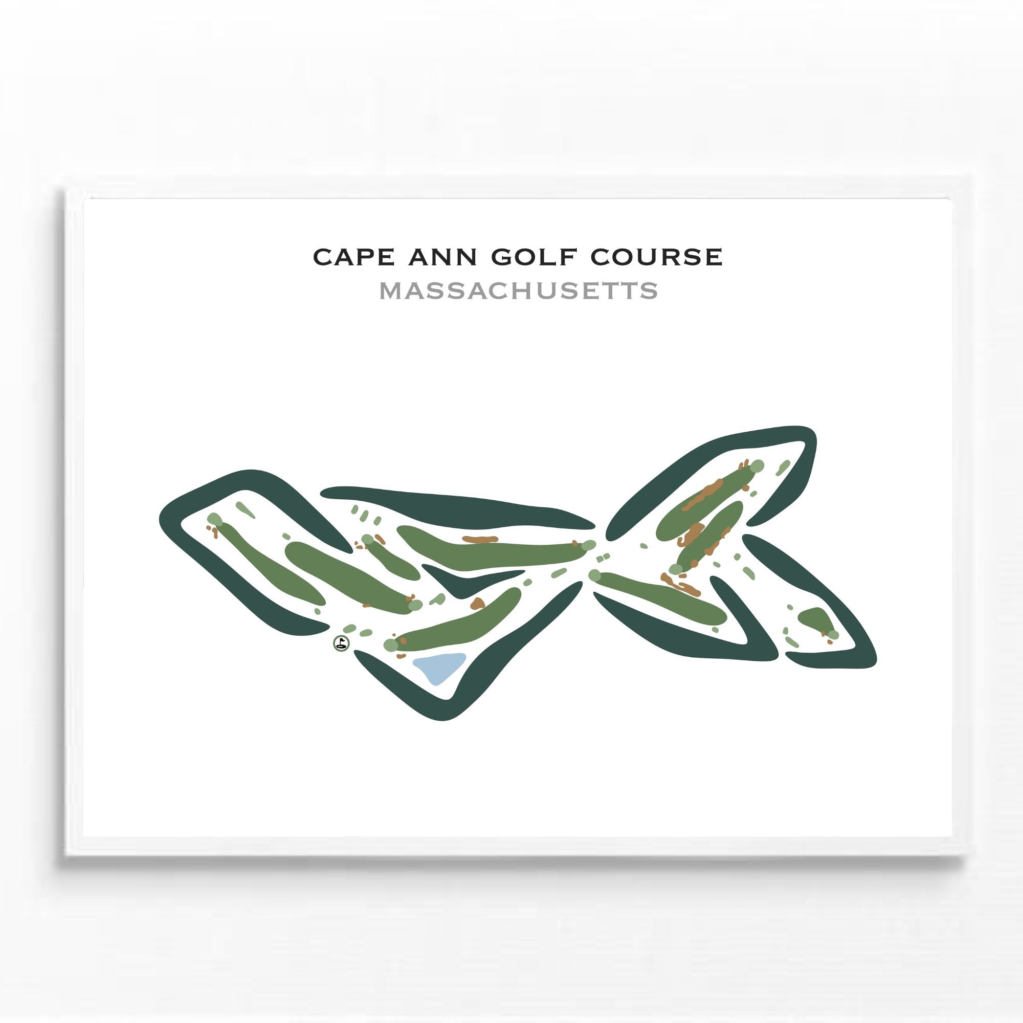 Cape Ann Golf Course, Massachusetts - Printed Golf Courses