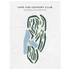 Cape Cod Country Club, Massachusetts - Printed Golf Courses