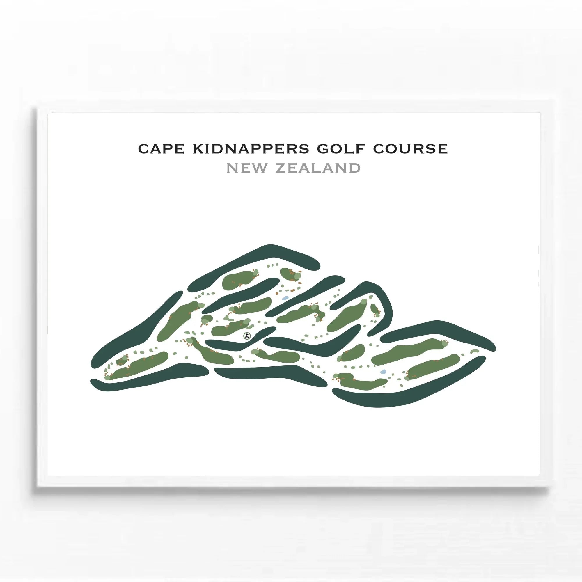 Cape Kidnappers Golf Course, New Zealand - Printed Golf Courses