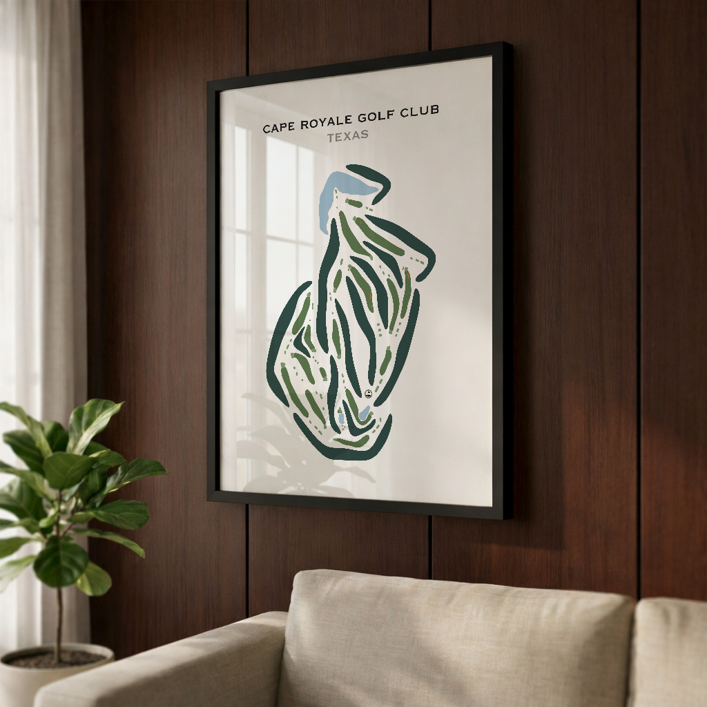 Cape Royale Golf Club, Texas - Printed Golf Courses