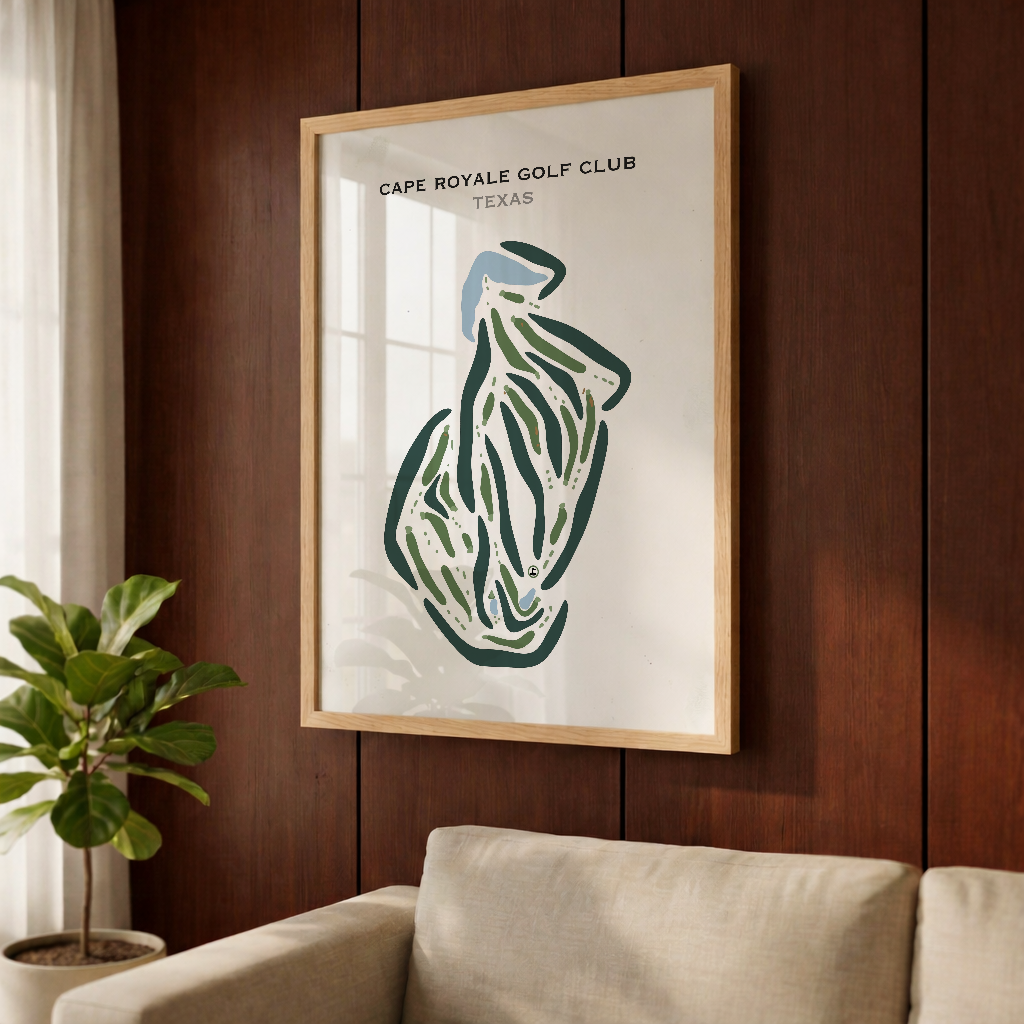 Cape Royale Golf Club, Texas - Printed Golf Courses