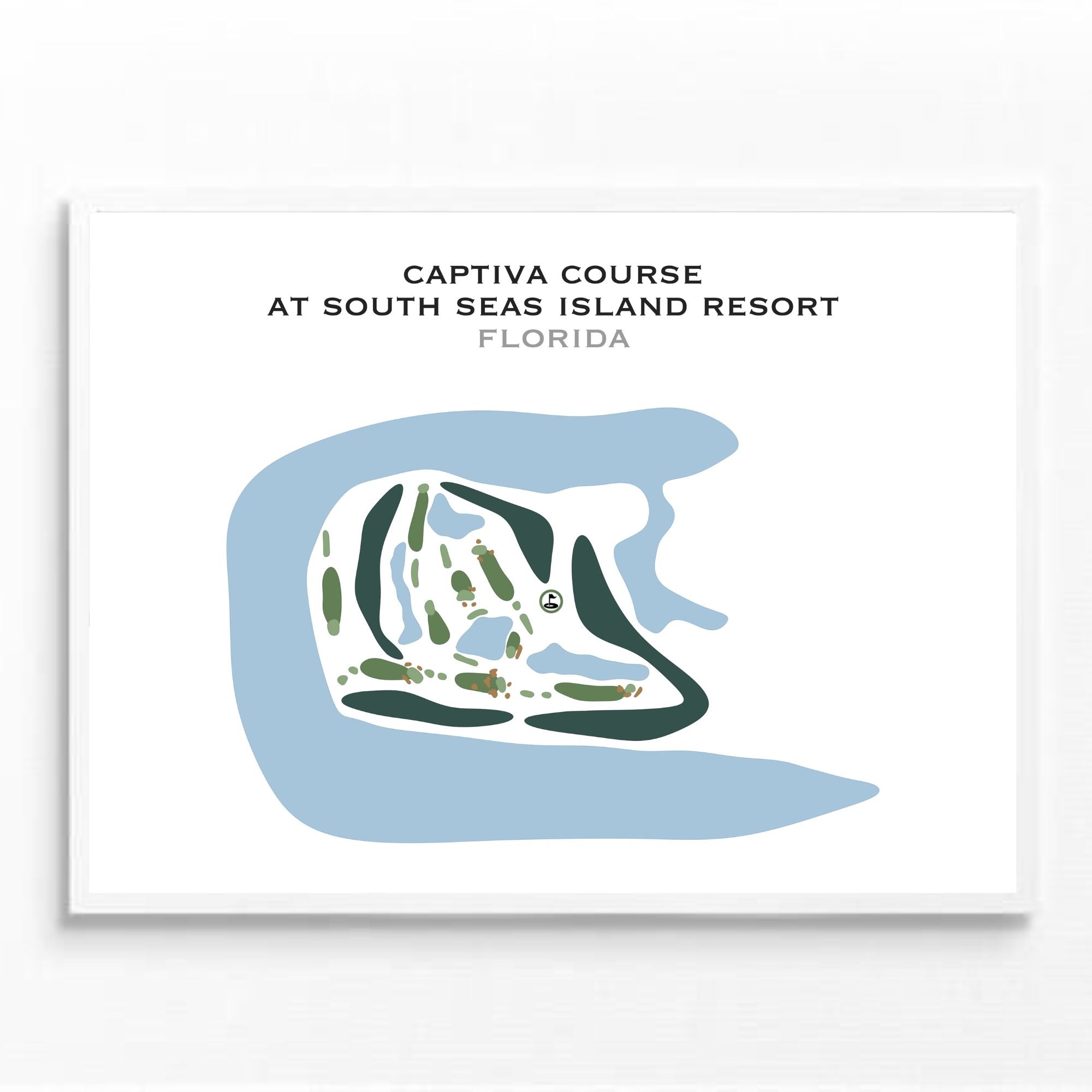 Captiva Course at South Seas Island Resort, Florida - Printed Golf Courses