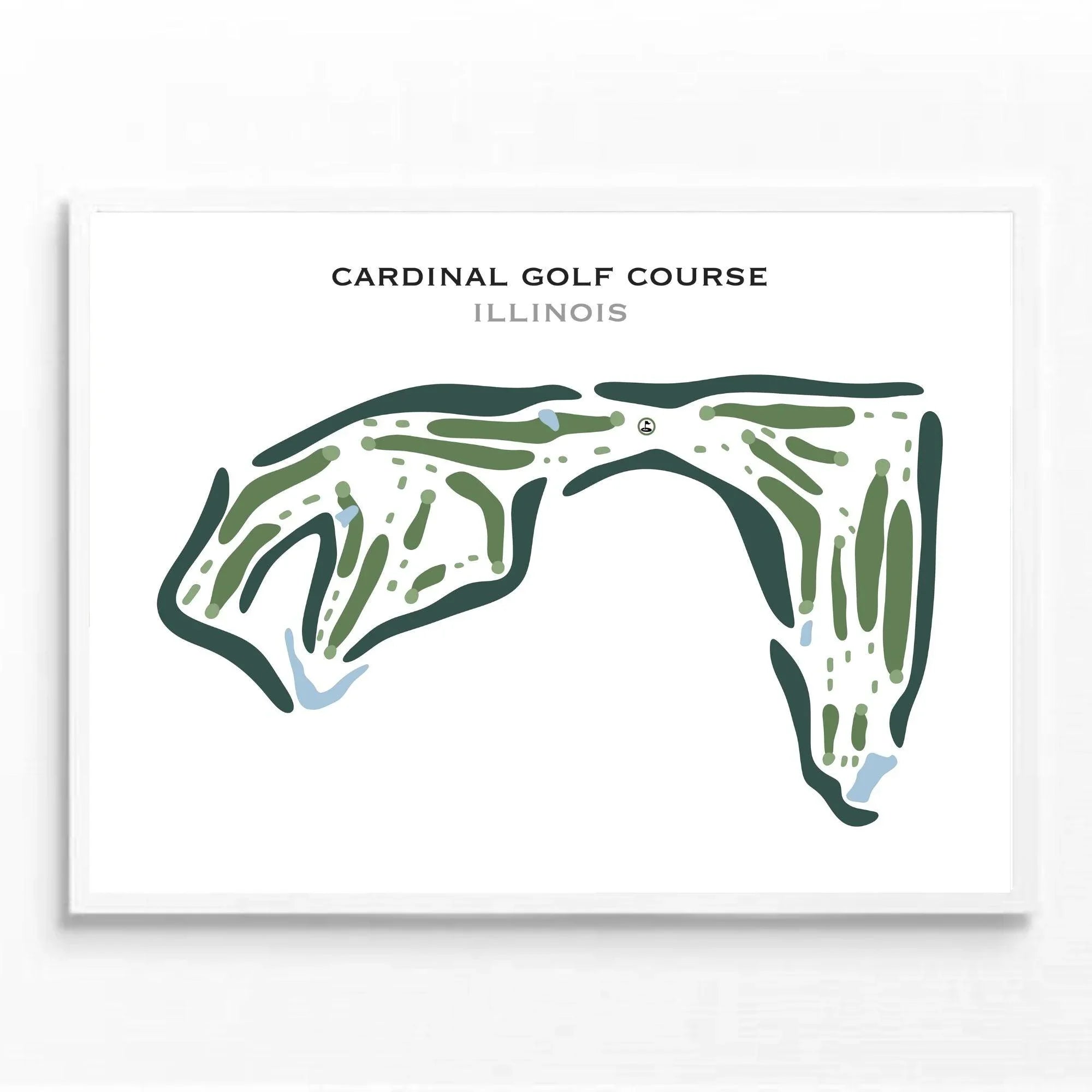 Cardinal Golf Course, Illinois - Printed Golf Course