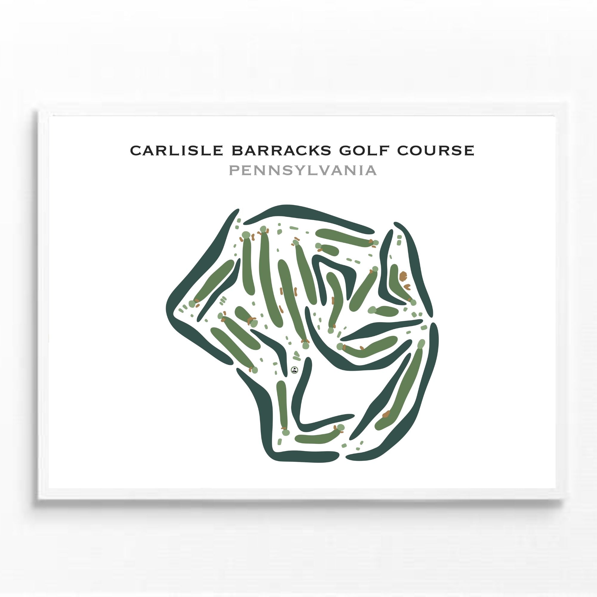 Carlisle Barracks Golf Course, Pennsylvania - Printed Golf Courses