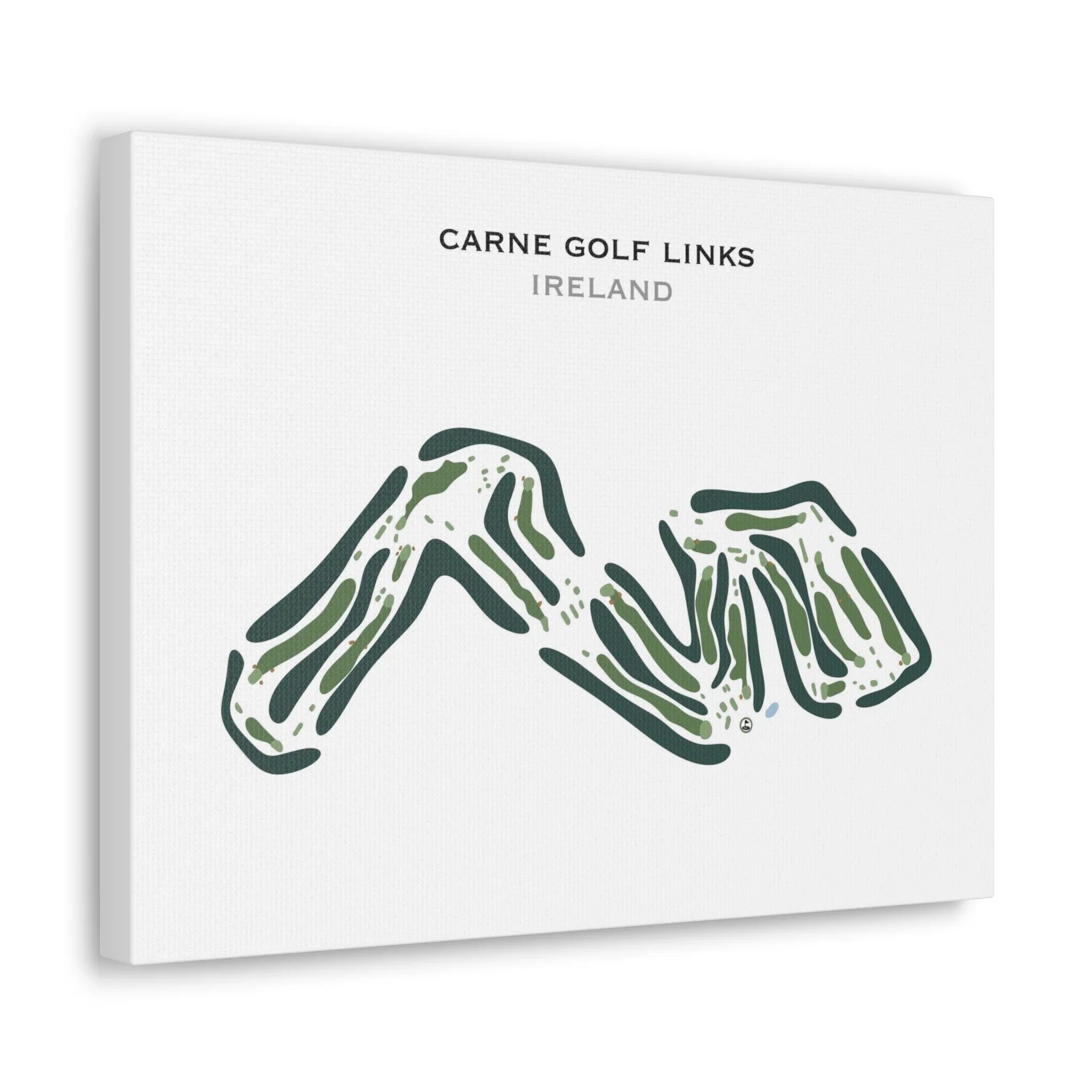 Carne Golf Links, Ireland - Printed Golf Course