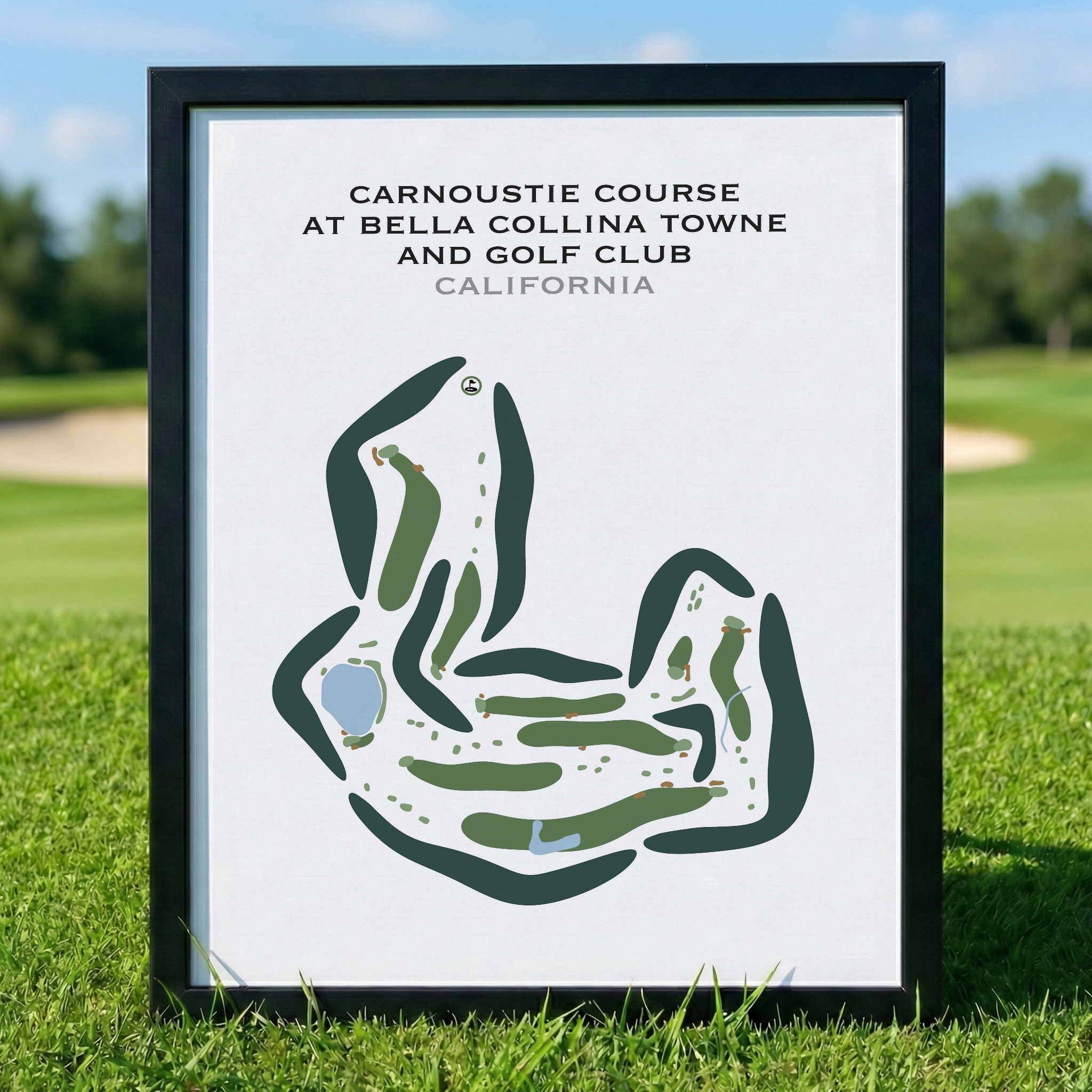 Carnoustie Course at Bella Collina Towne & Golf Club, California - Printed Golf Courses