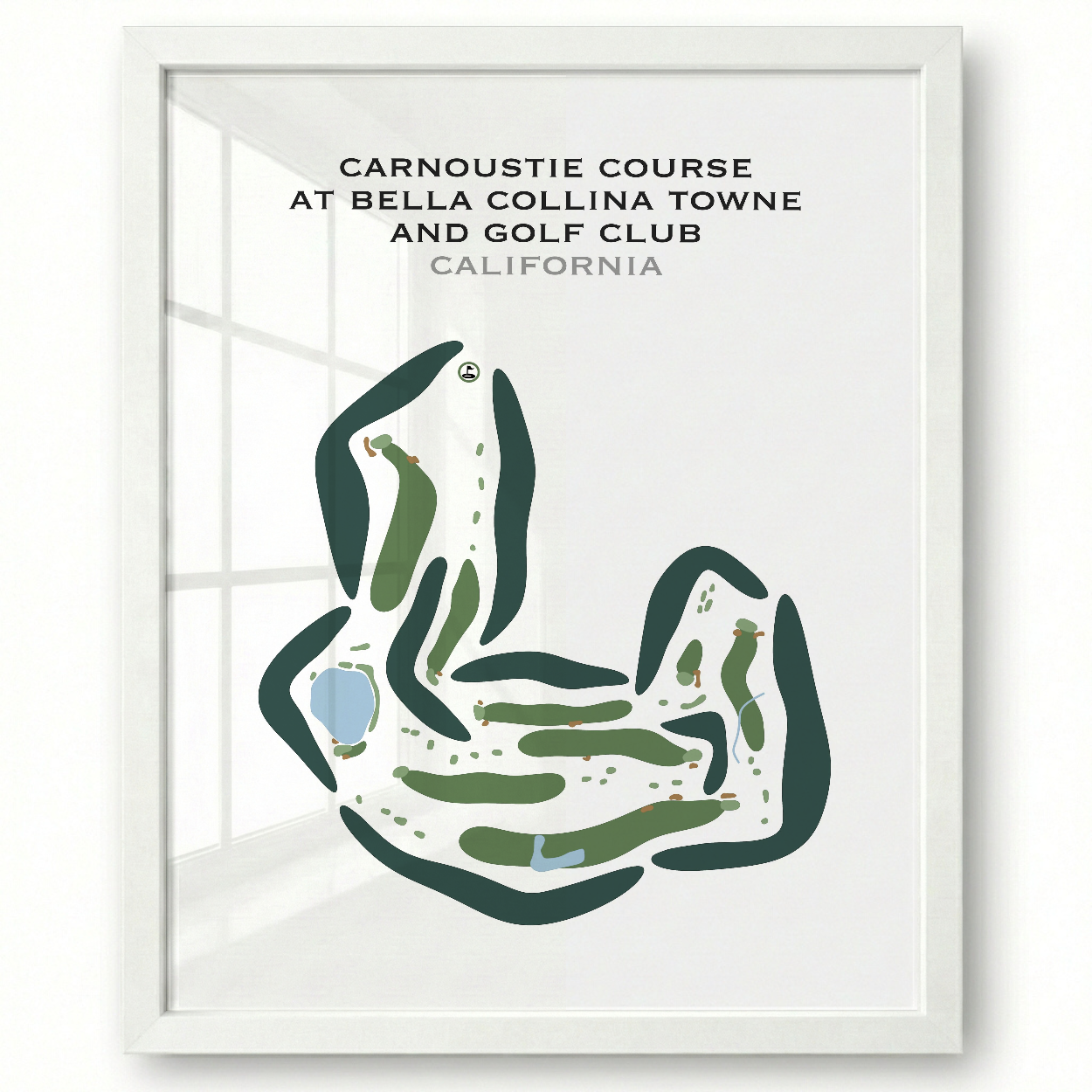 Carnoustie Course at Bella Collina Towne & Golf Club, California - Printed Golf Courses