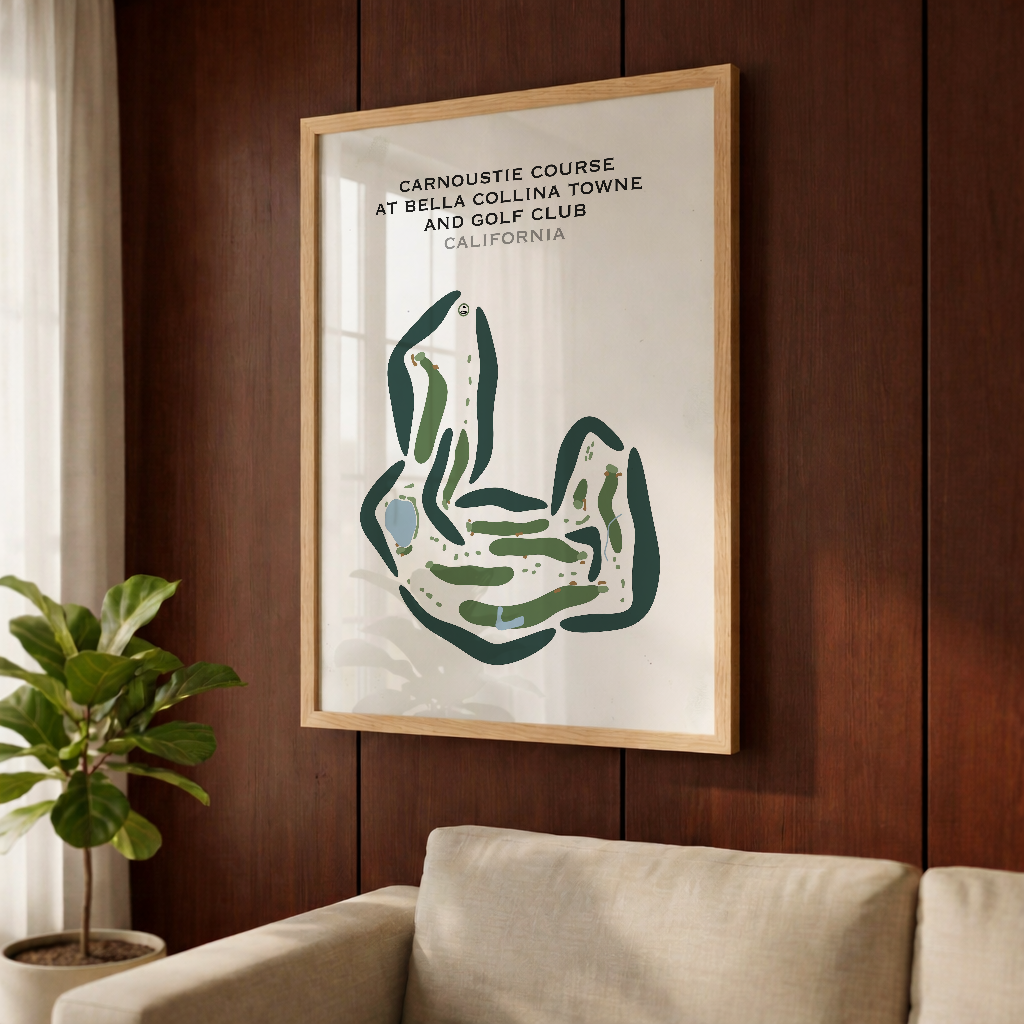 Carnoustie Course at Bella Collina Towne & Golf Club, California - Printed Golf Courses