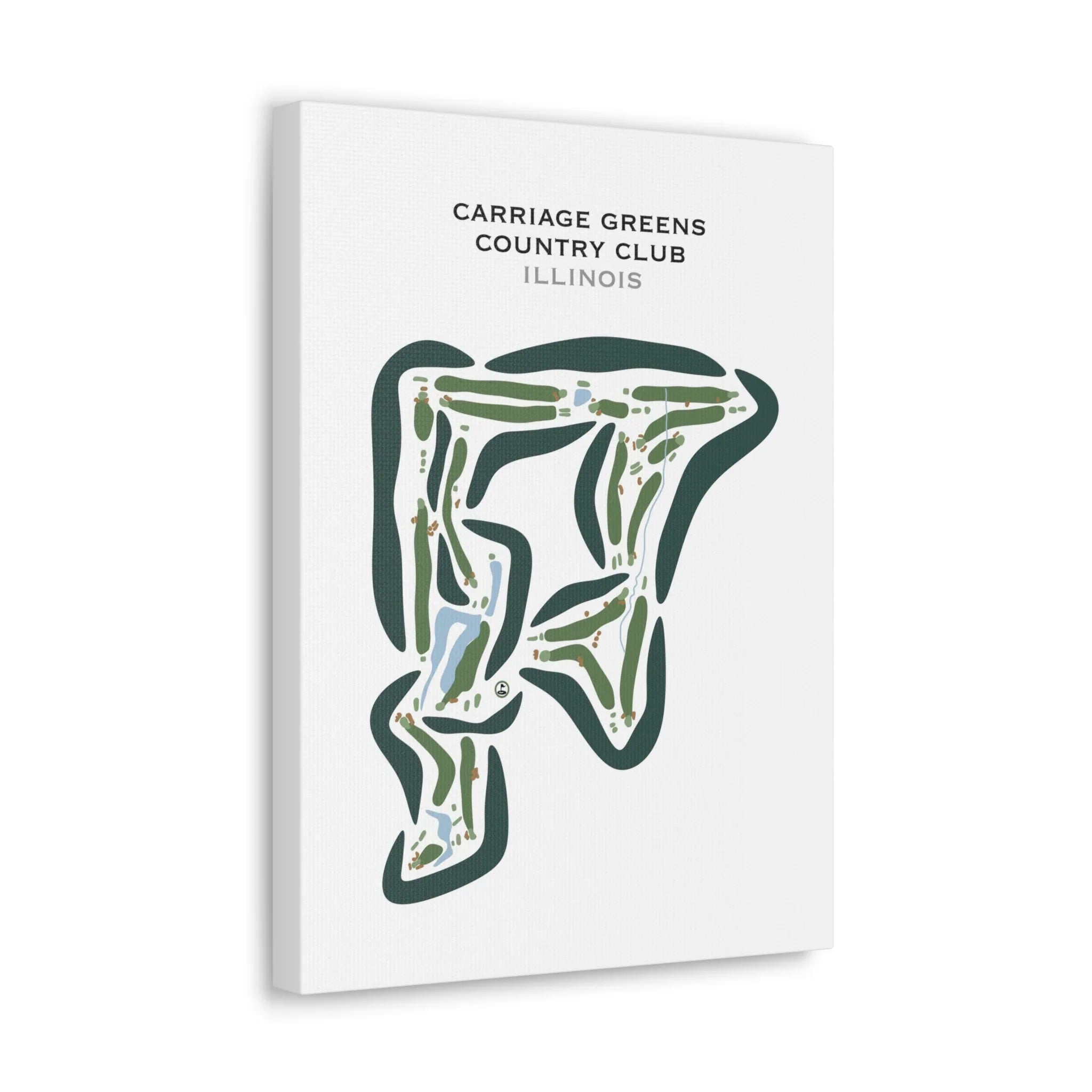 Carriage Greens Country Club, Illinois - Printed Golf Courses