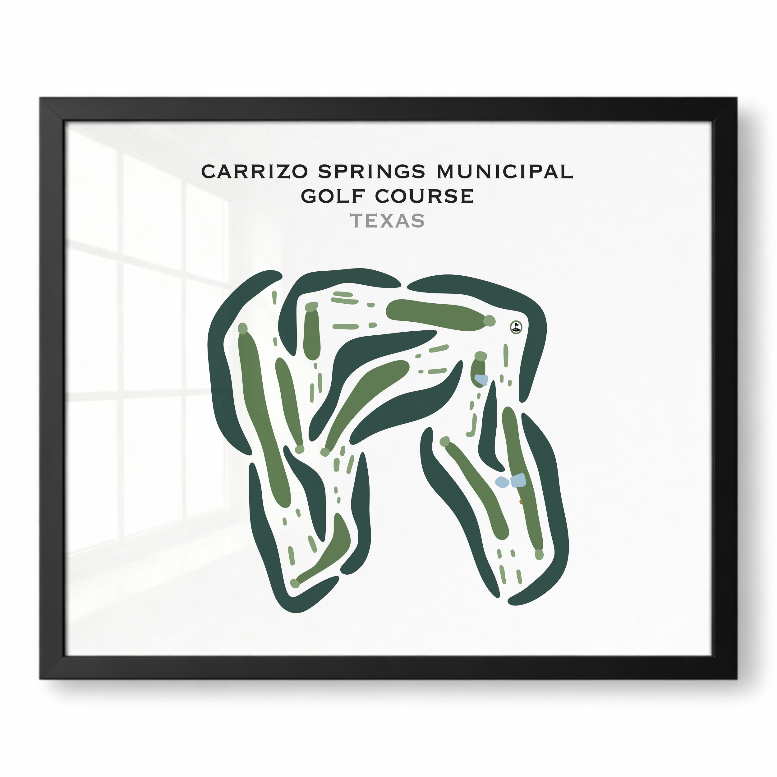 Carrizo Springs Municipal Golf Course, Texas - Printed Golf Courses