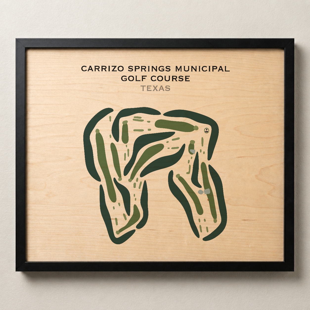 Carrizo Springs Municipal Golf Course, Texas - Printed Golf Courses