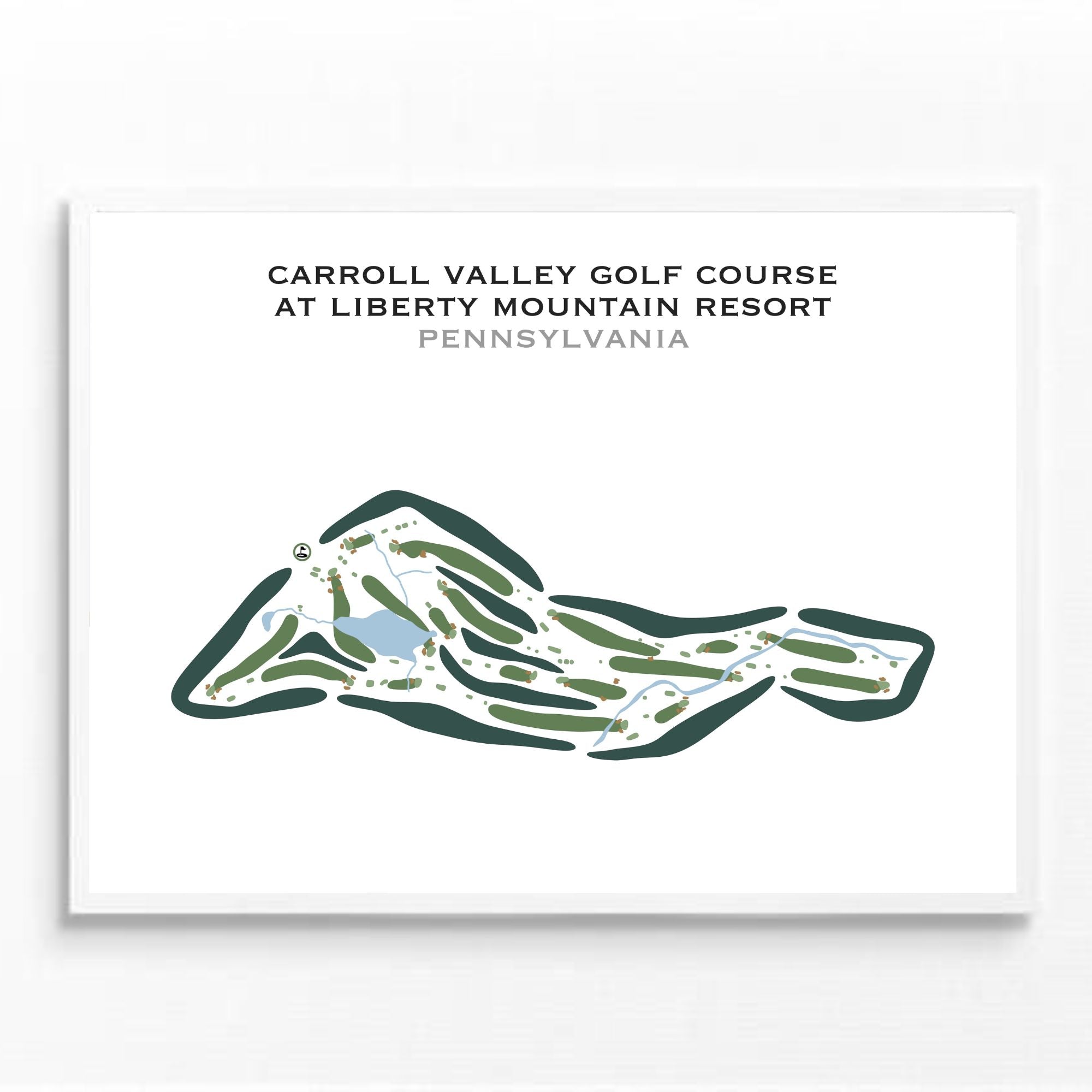 Carroll Valley Golf Course at Liberty Mountain Resort, Pennsylvania - Printed Golf Courses