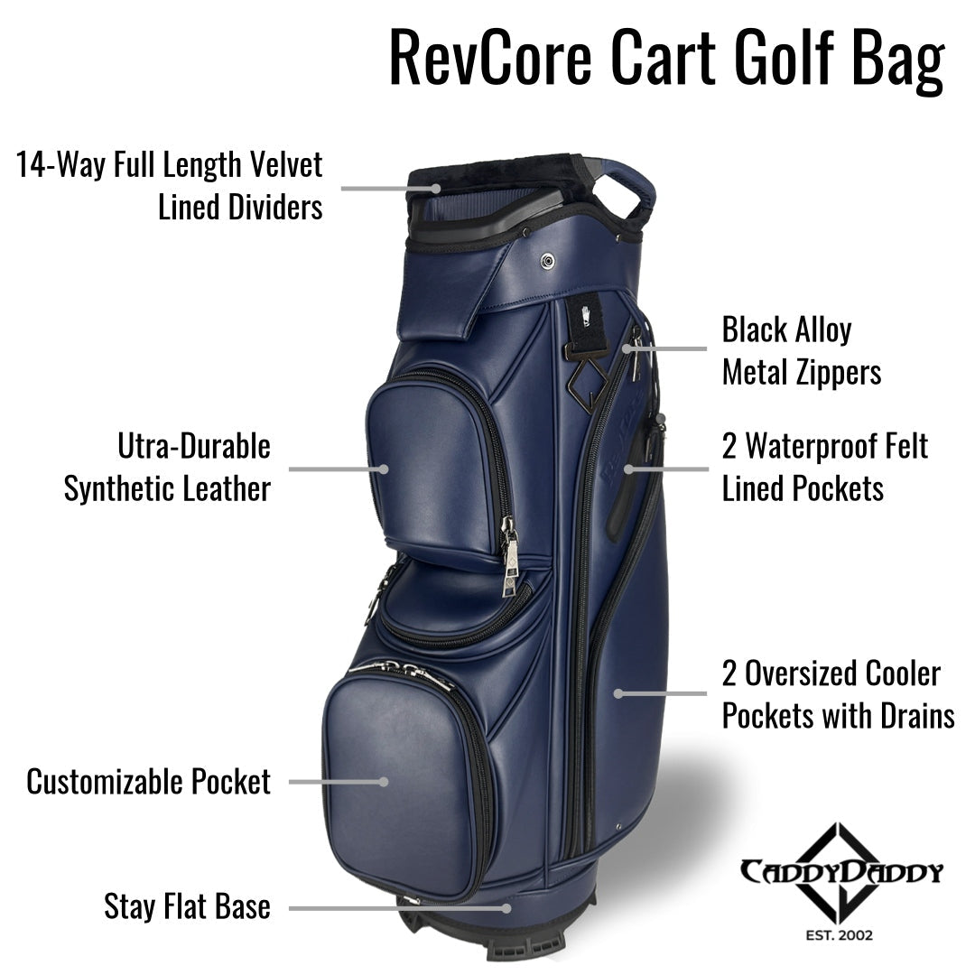 RevCore Golf Cart Bag | 14 Way Divider
