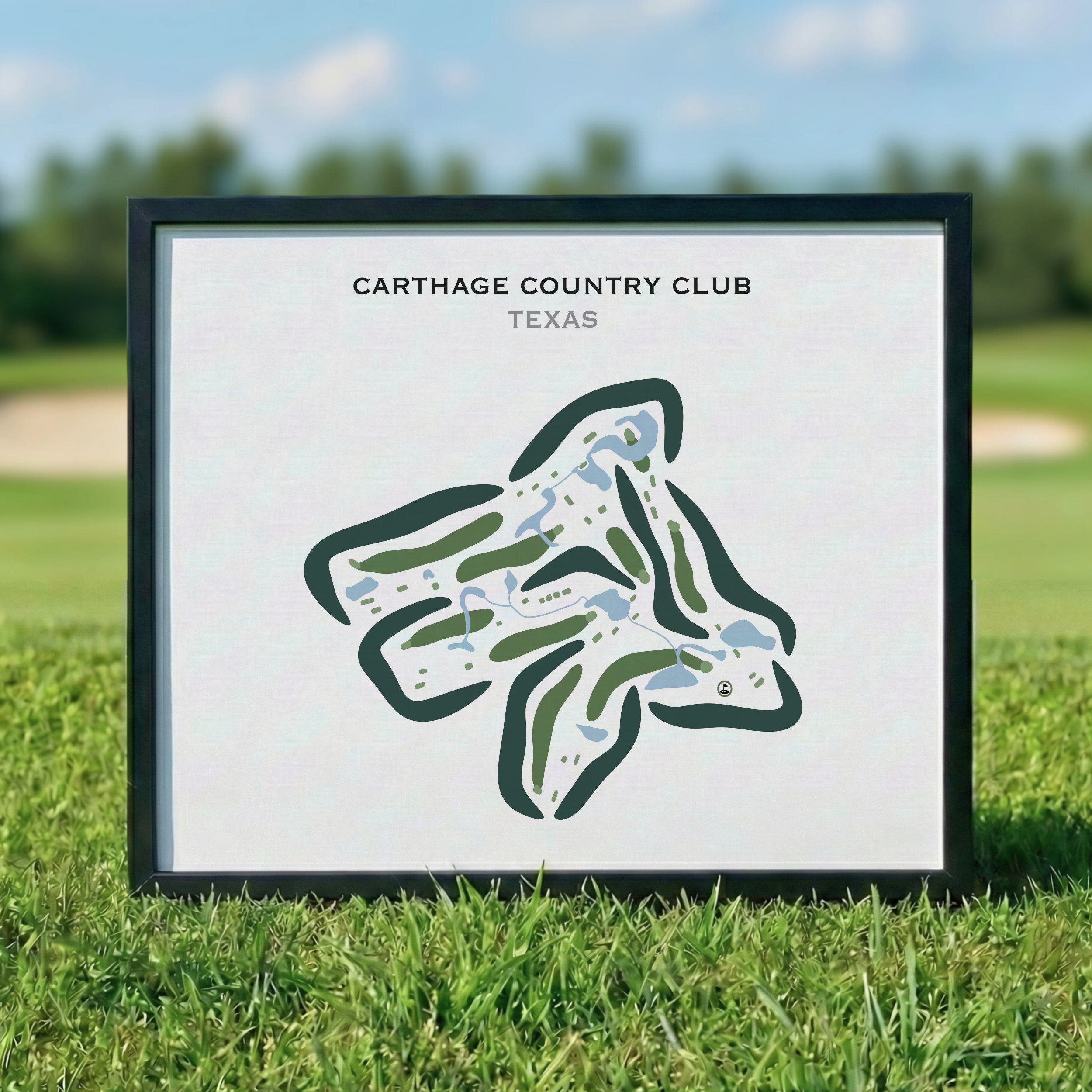 Carthage Country Club, Texas - Printed Golf Courses