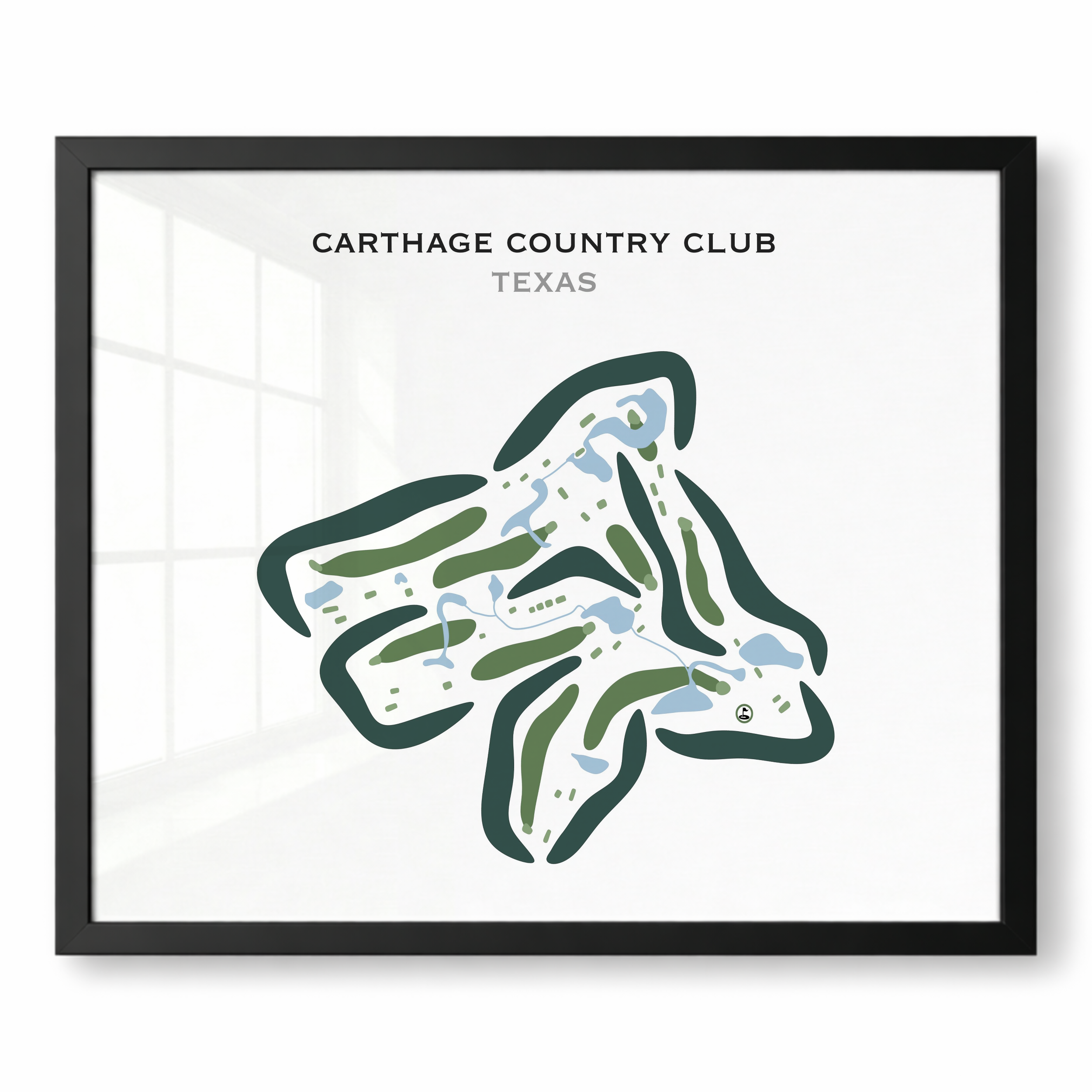 Carthage Country Club, Texas - Printed Golf Courses