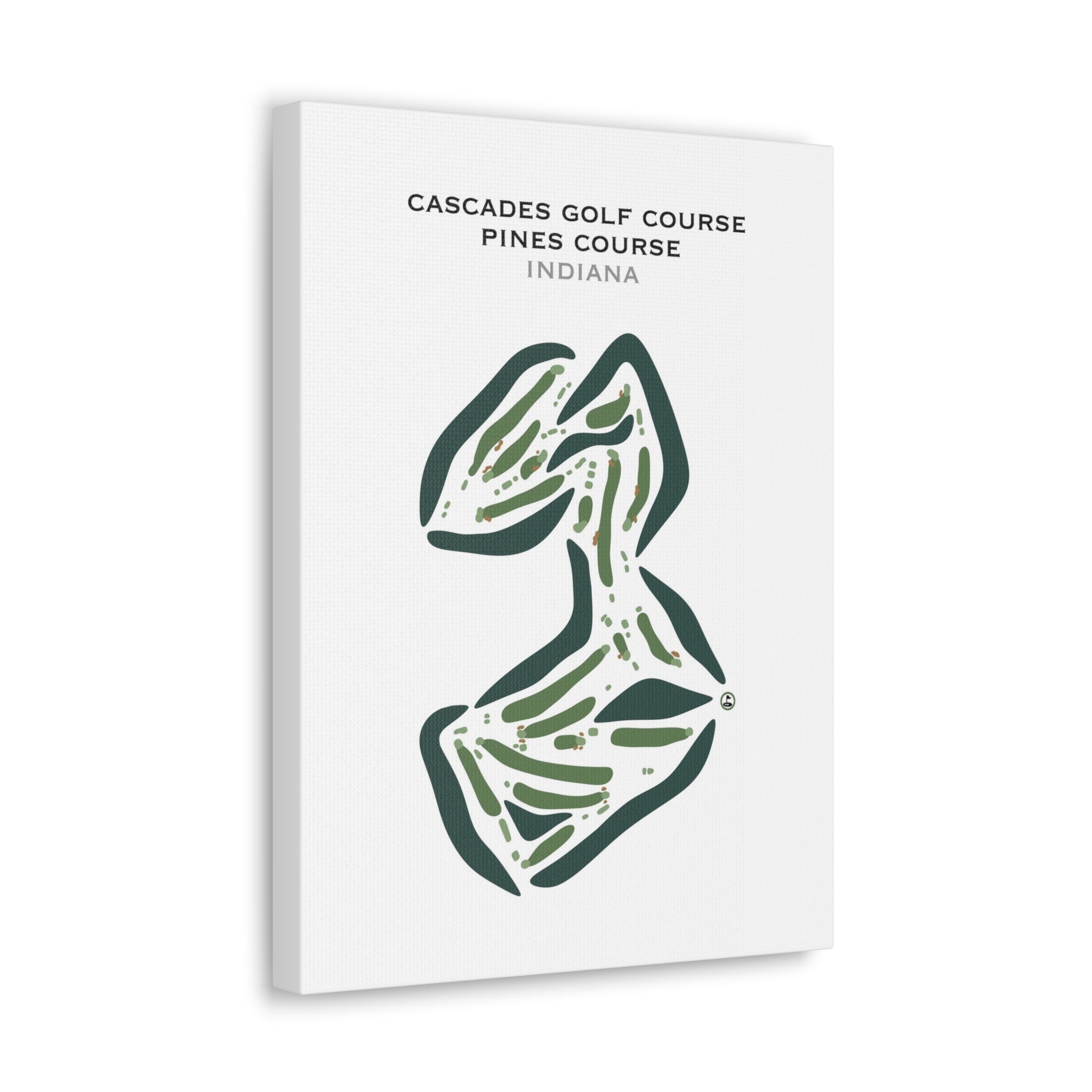 Cascades Golf Course - Pines Course, Indiana - Printed Golf Courses