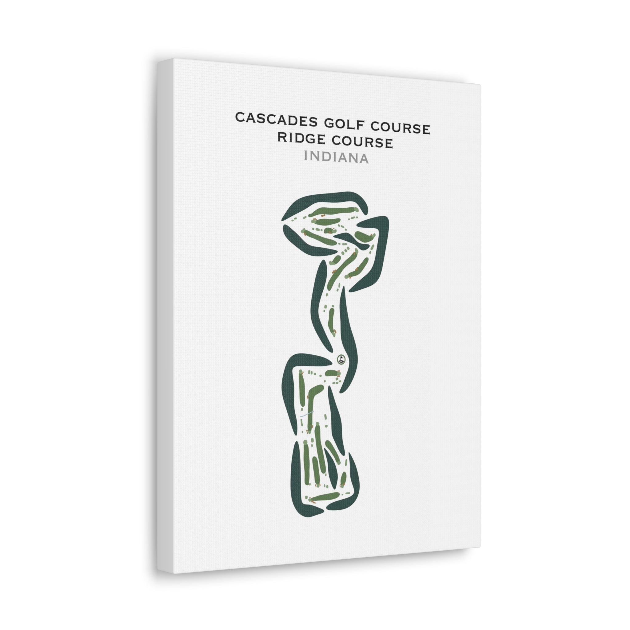 Cascades Golf Course - Ridge Course, Indiana - Printed Golf Courses